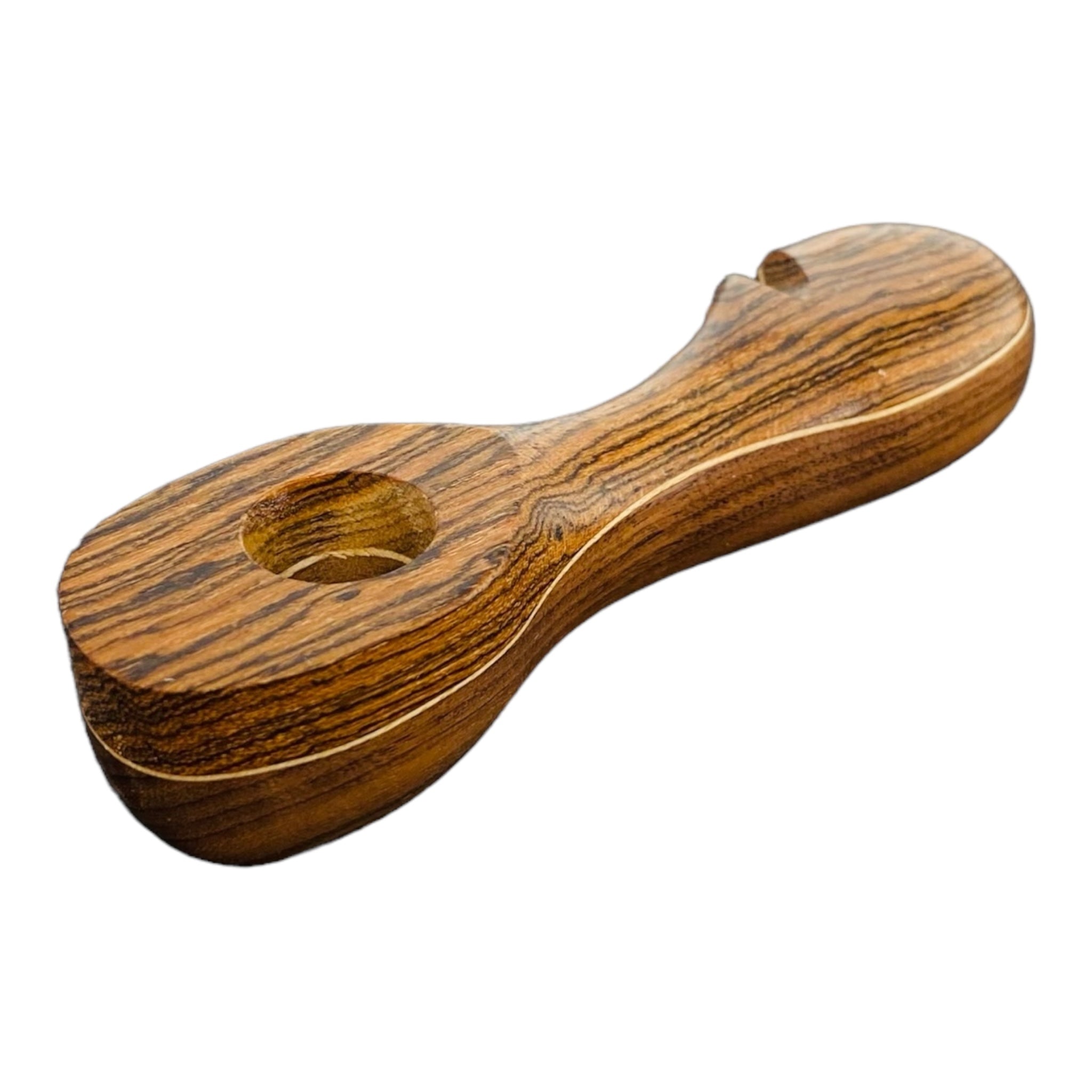 Wood Hand Pipe - Stretched Oval Wood Pipe for weed and tobacco