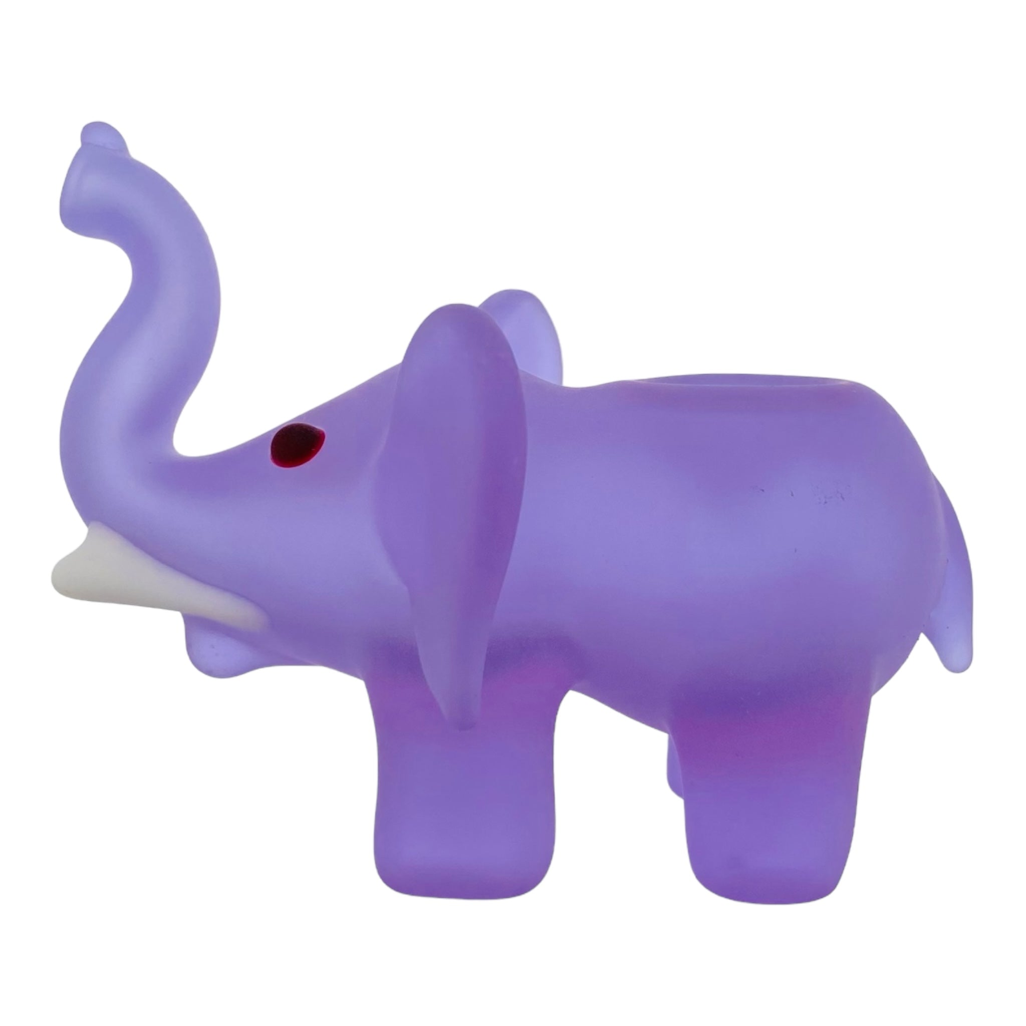 heady glass cute and girly Sandblasted Purple Elephant Glass Hand Pipe for sale