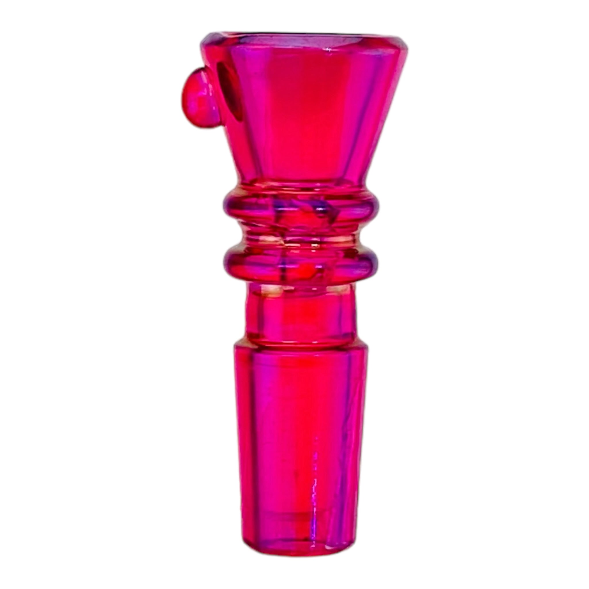 14mm Flower Bowl - Martini Funnel Bong Bowl Piece - Pearlescent Pink