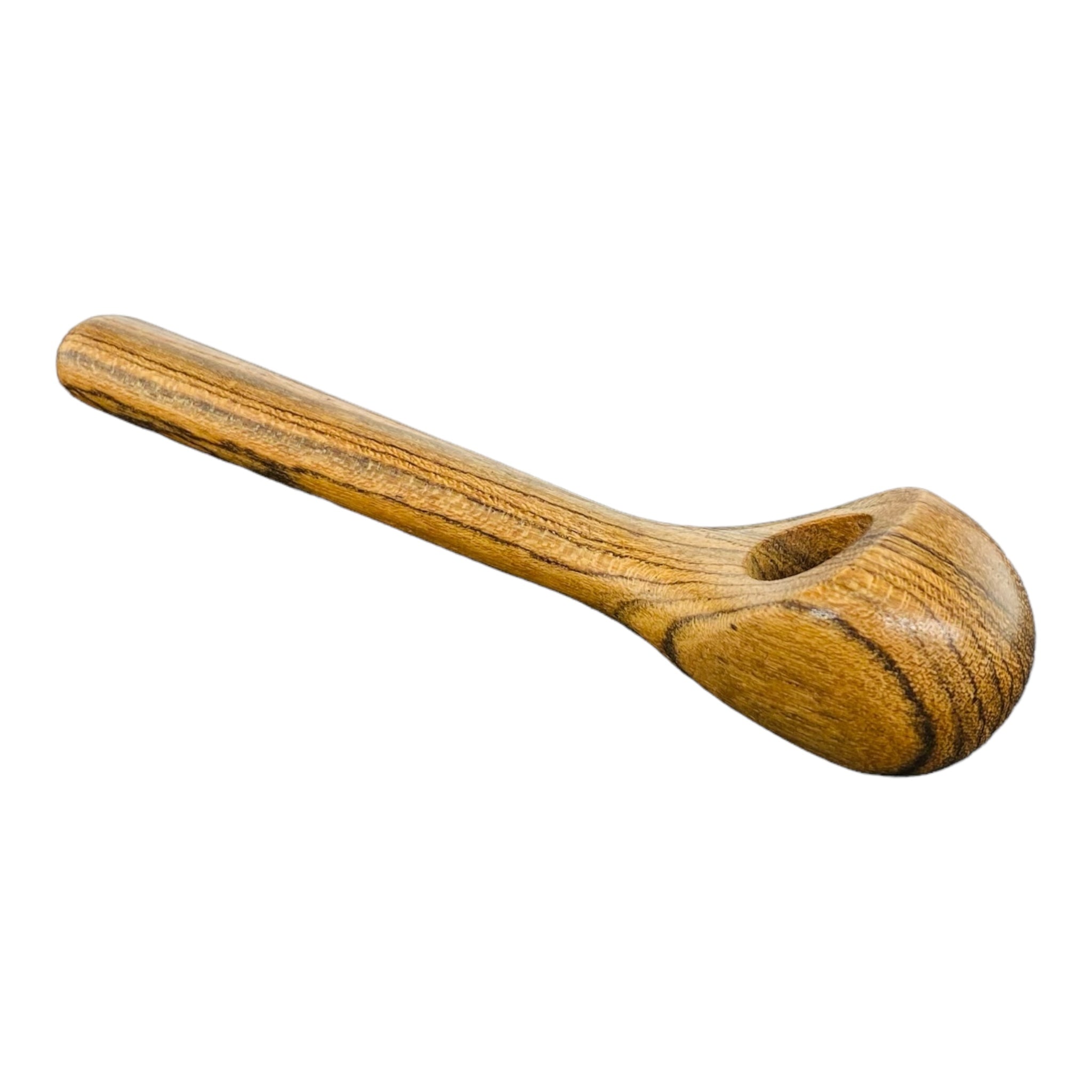 basic Wood Hand Pipe - 5 Inch Long Stem Wood Pipe