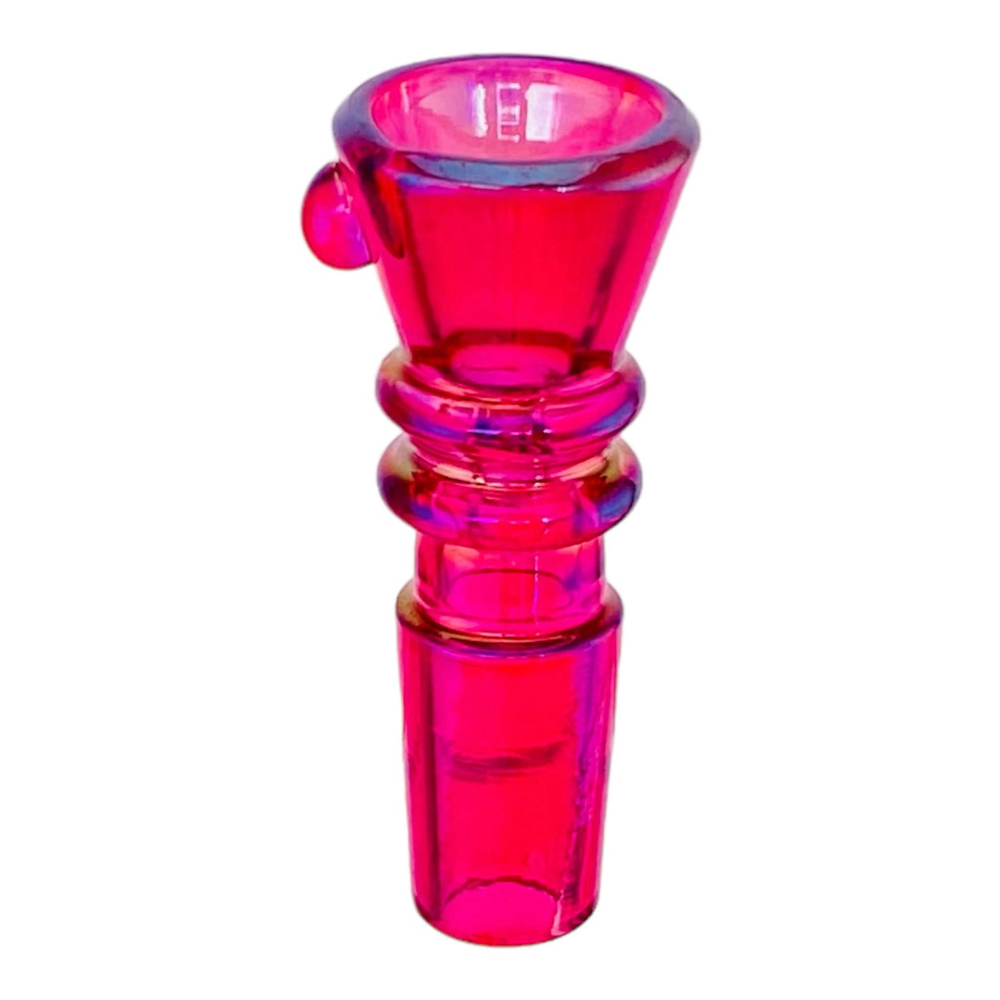 14mm Flower Bowl - Martini Funnel Bong Bowl Piece - Pearlescent Pink