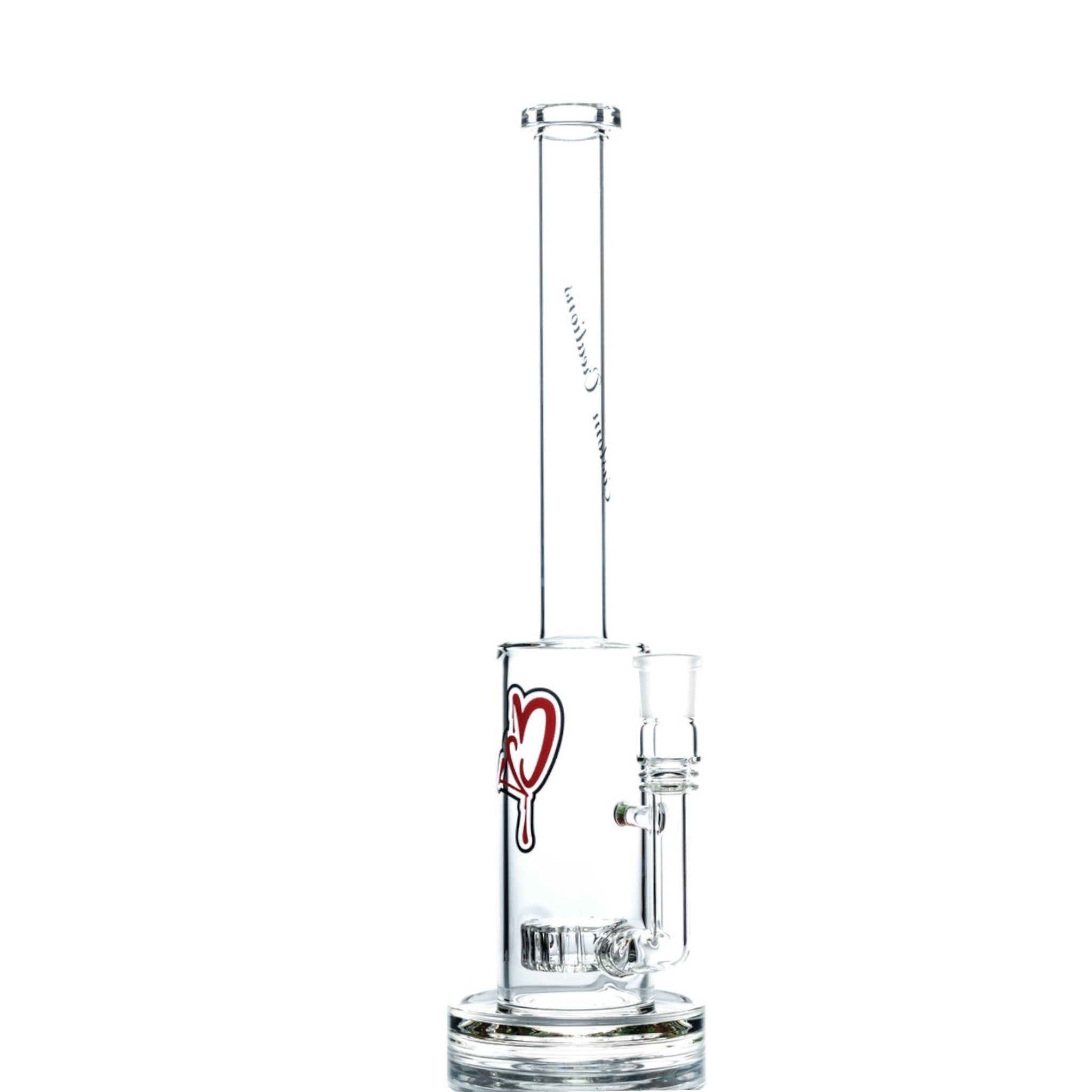 Custom Creations - Tall Clear Bong With Circle Disc Perc - FBS4