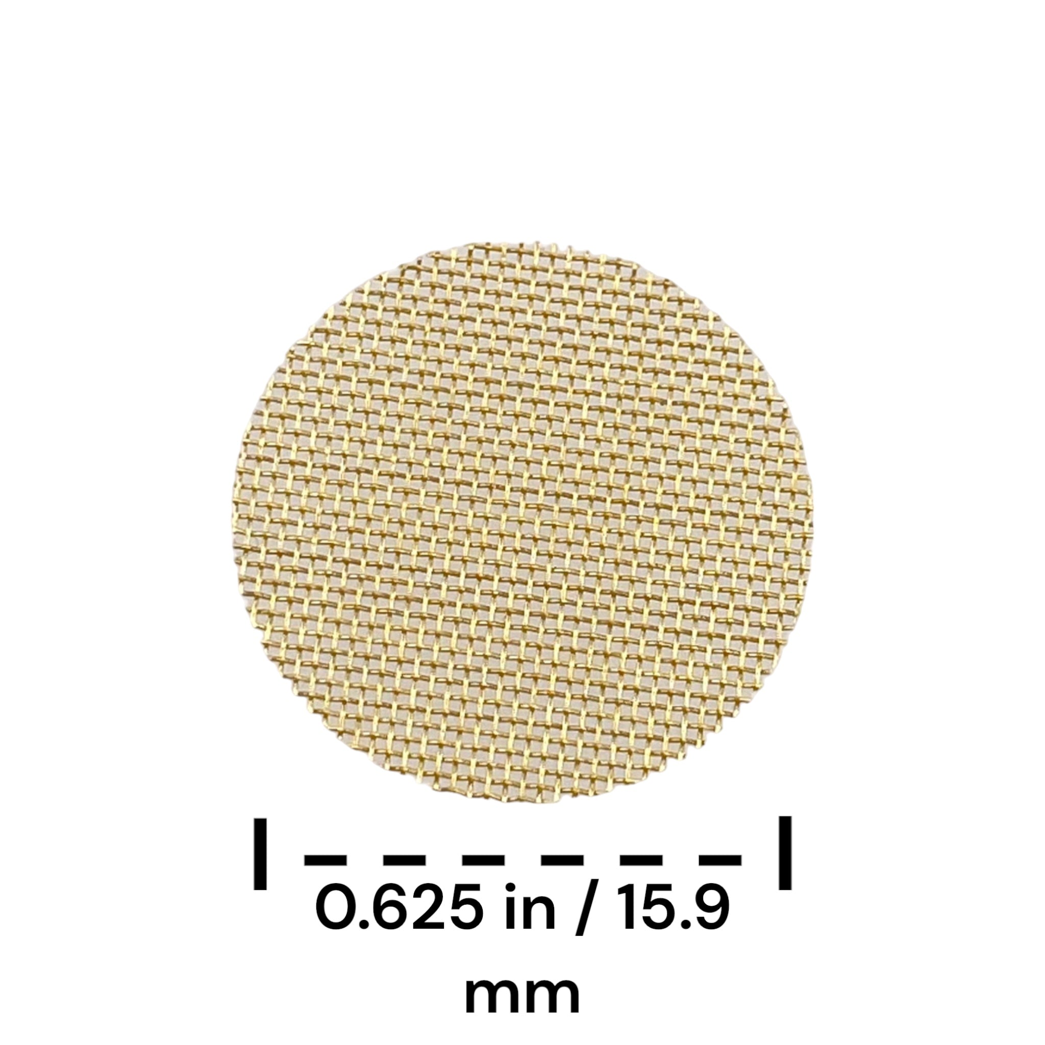 Pipe Screen Filter 50 Pack 0.625 Inch Wide Brass