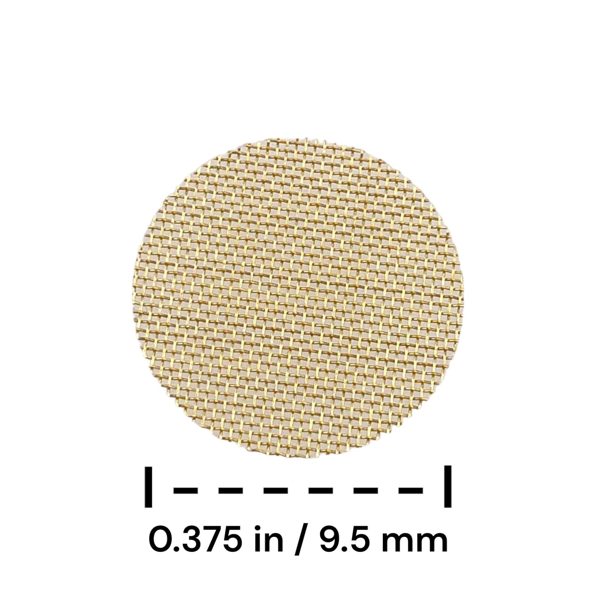 Pipe Screen Filter 50 Pack 0.375 Inch wide Brass