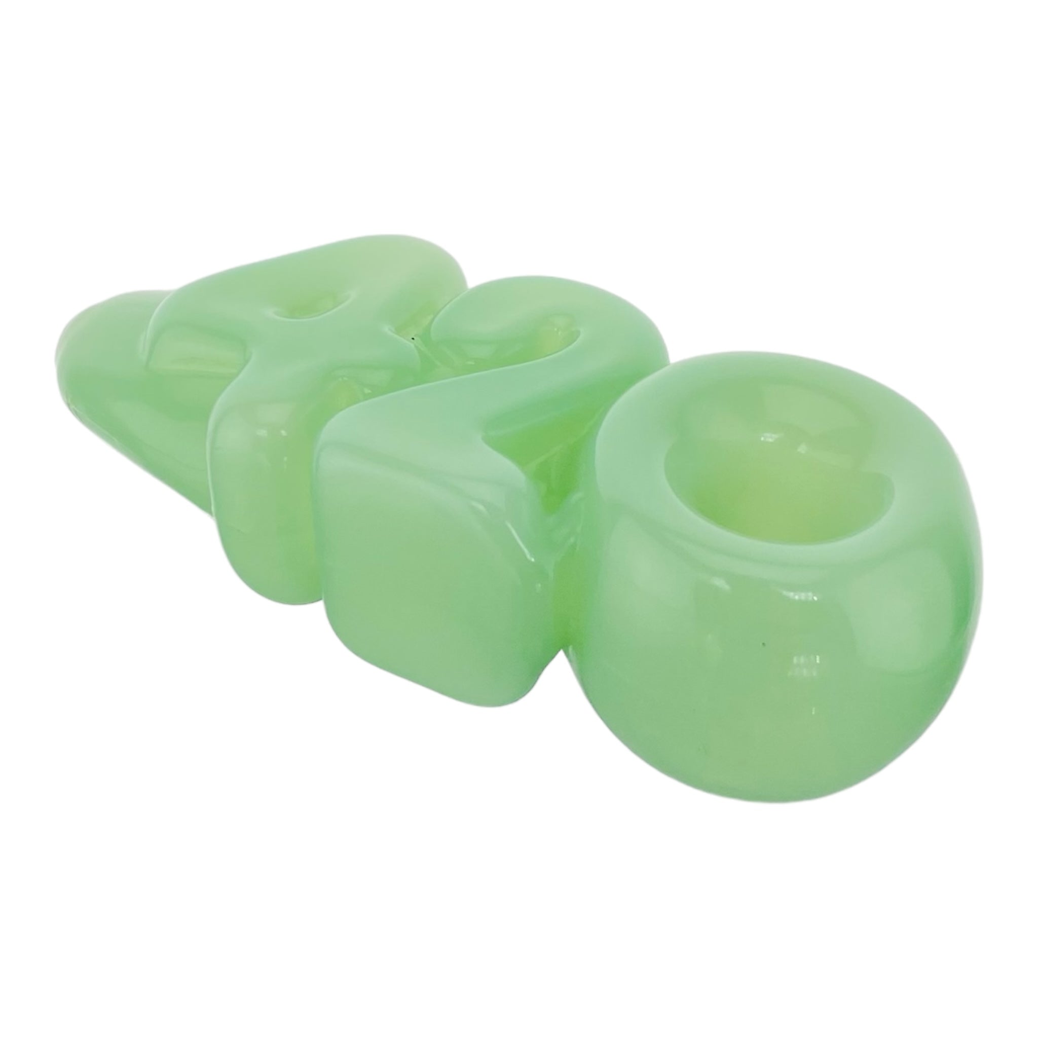420 Green Glass Hand Pipe