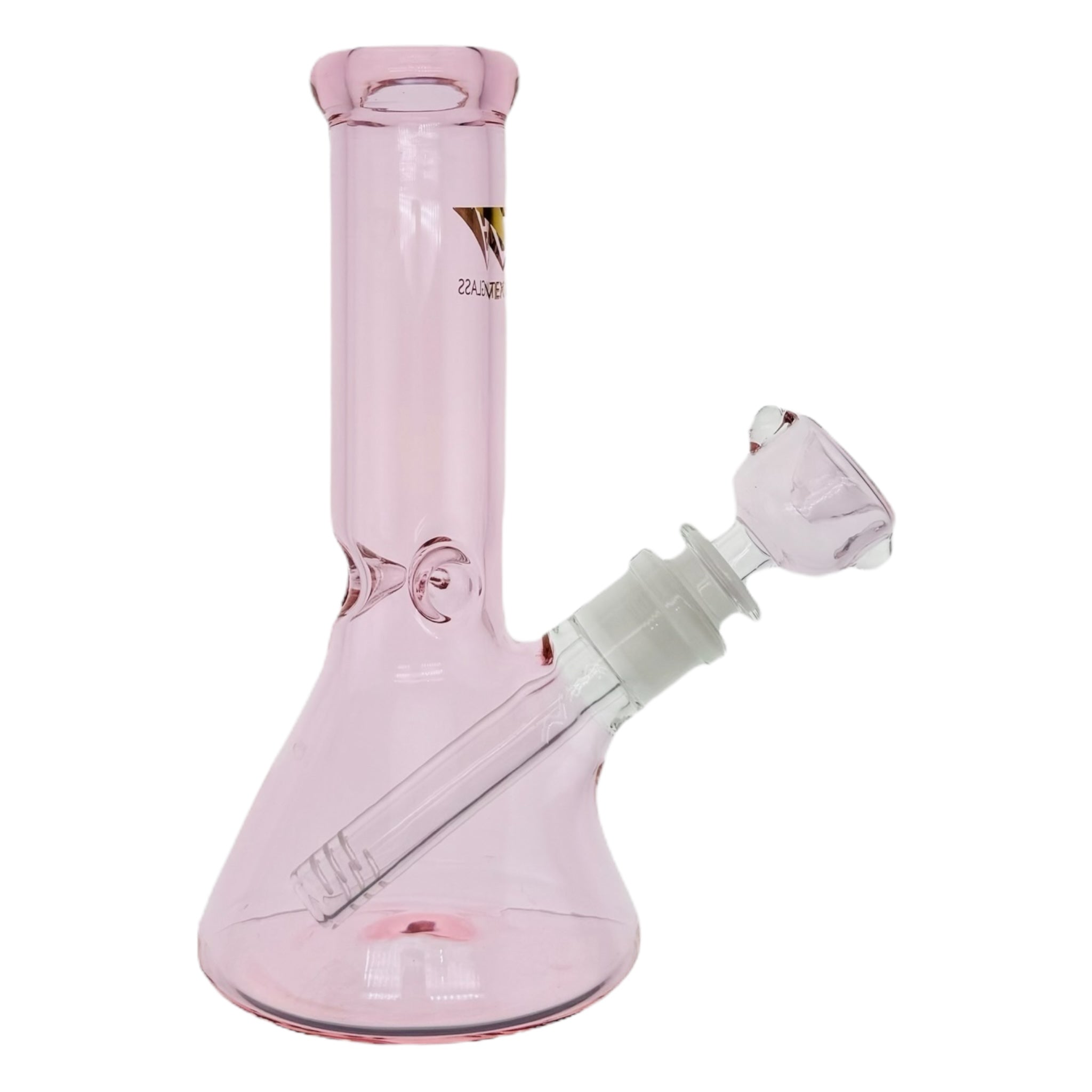 Vertex Glass Pink Beaker Bong 8 Inches