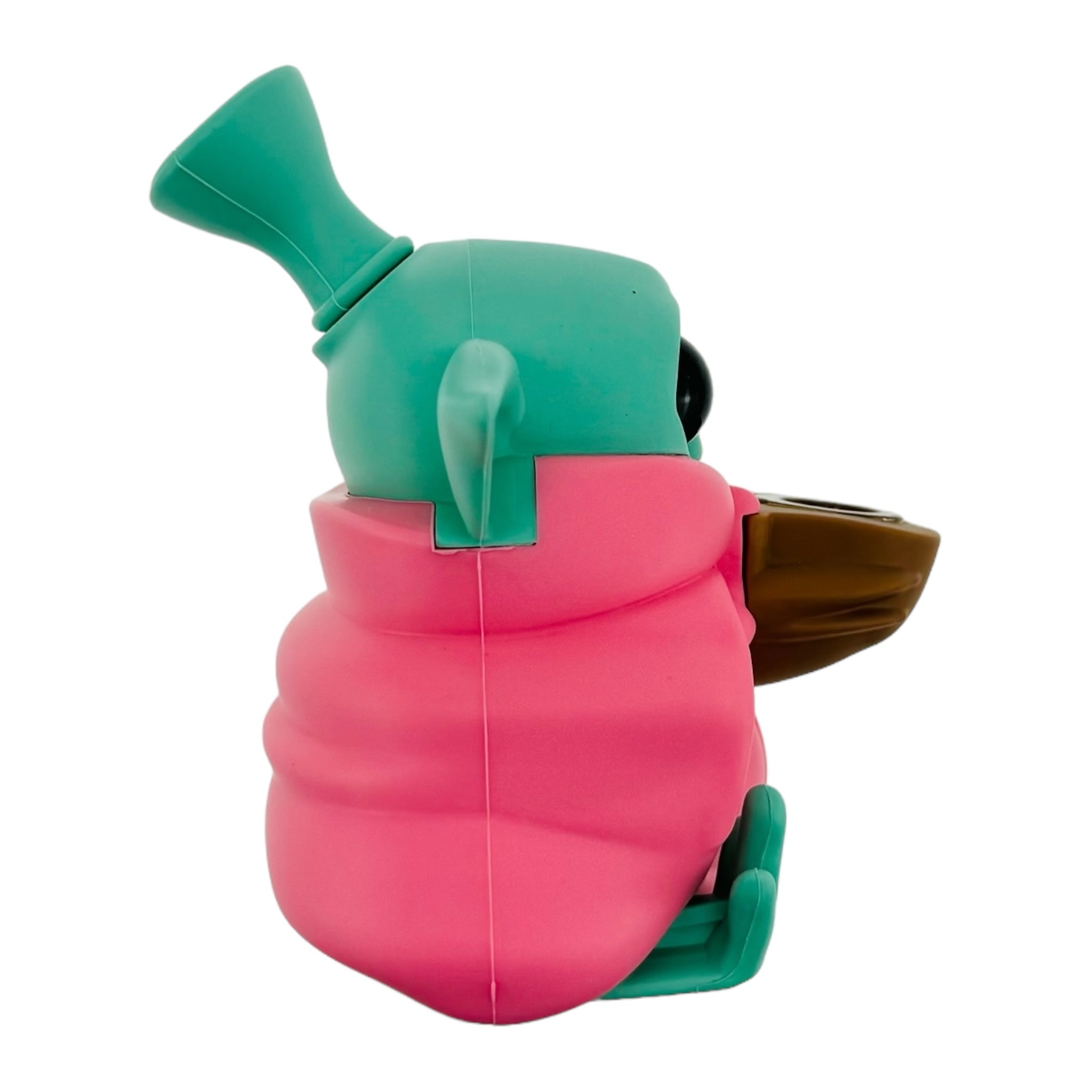 Girly Cute Baby Yoda Silicone Rubber Bong Or Dry Pipe