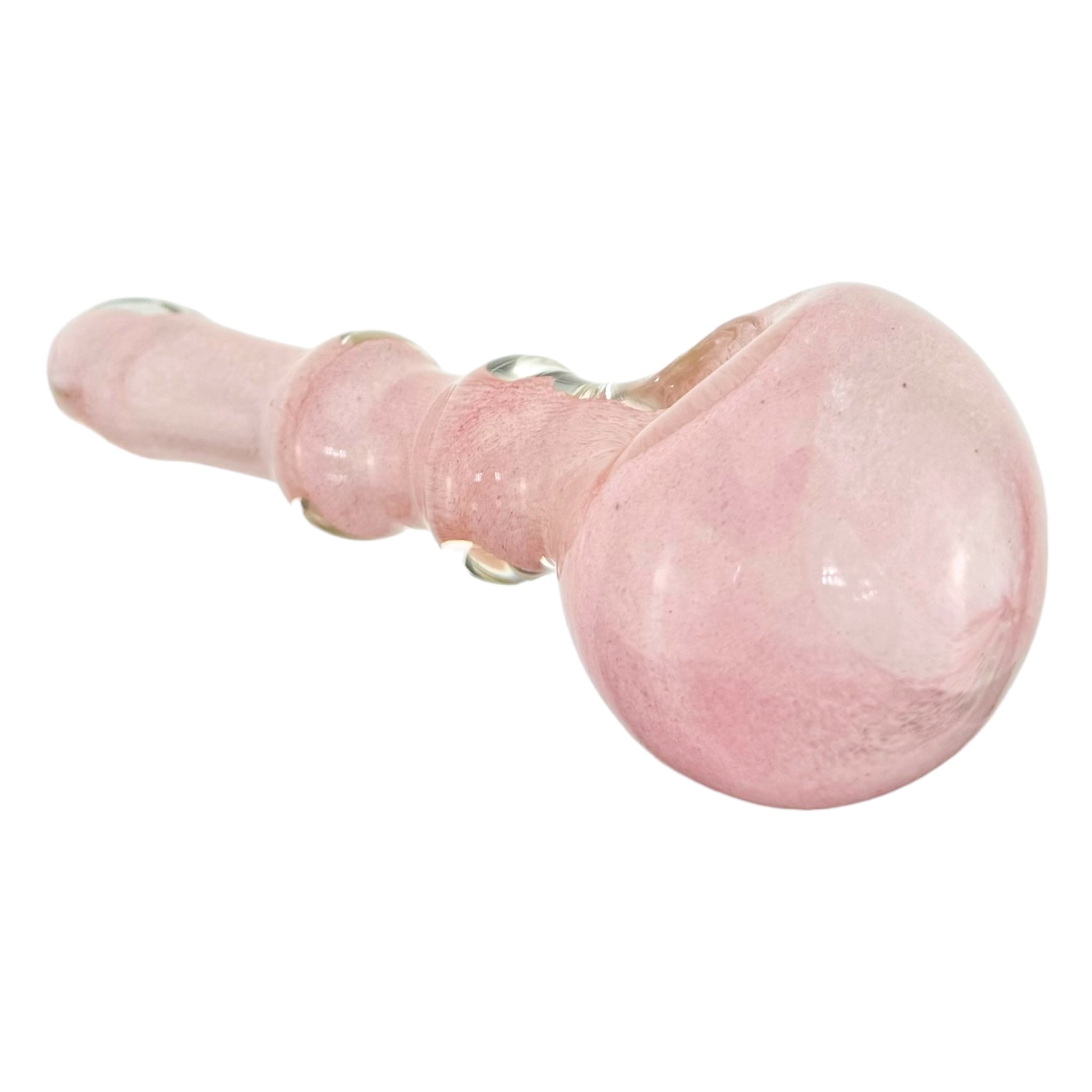 vivid pink glass smoking pipe for cannabis