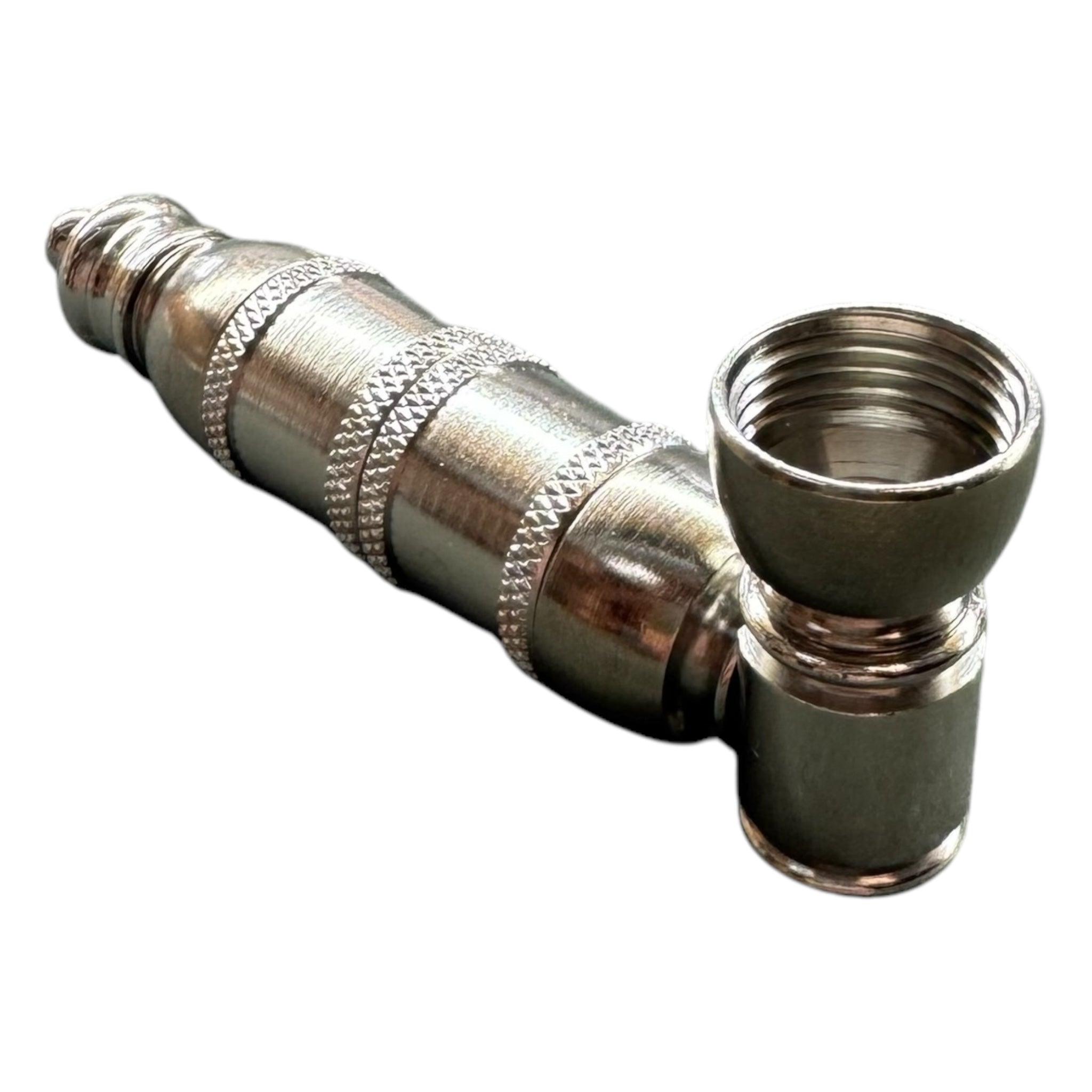 Silver Extra Large Chamber Hand Pipe