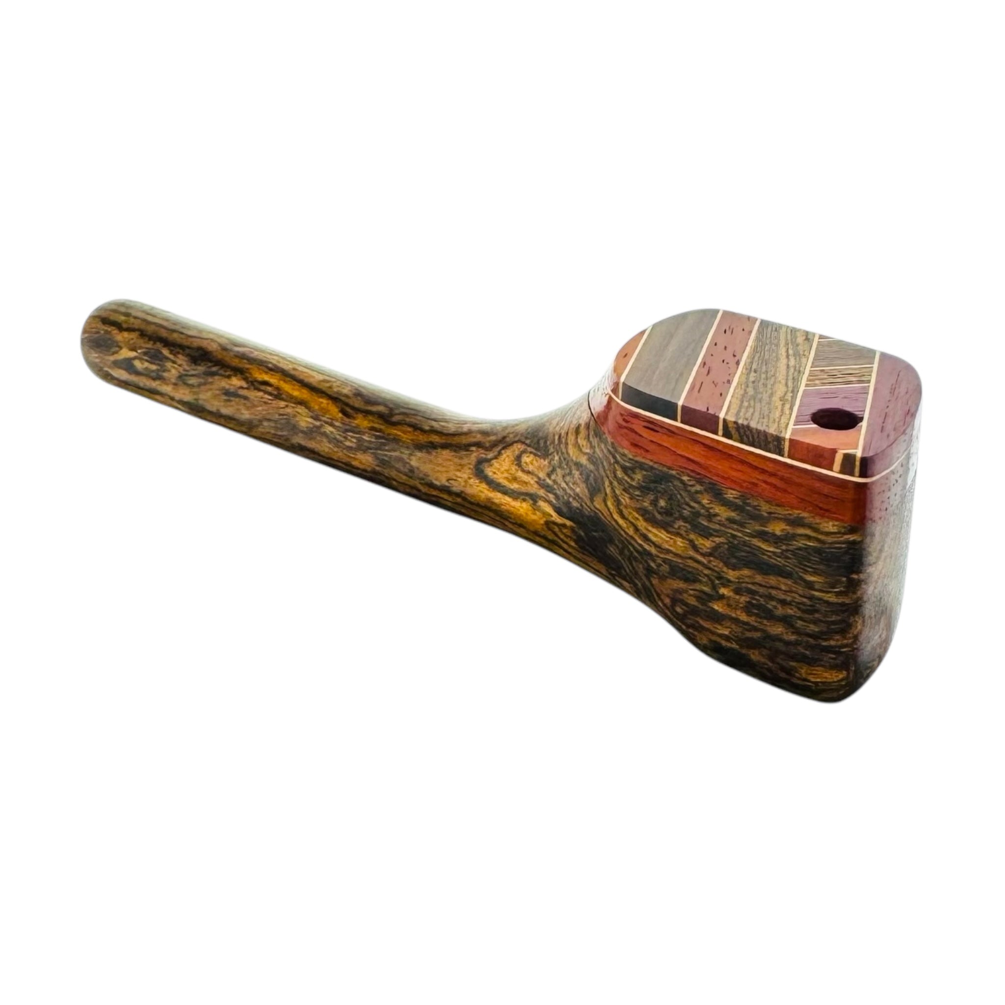 6 Inch Long Stem Wood Pipe With Swivel Lid