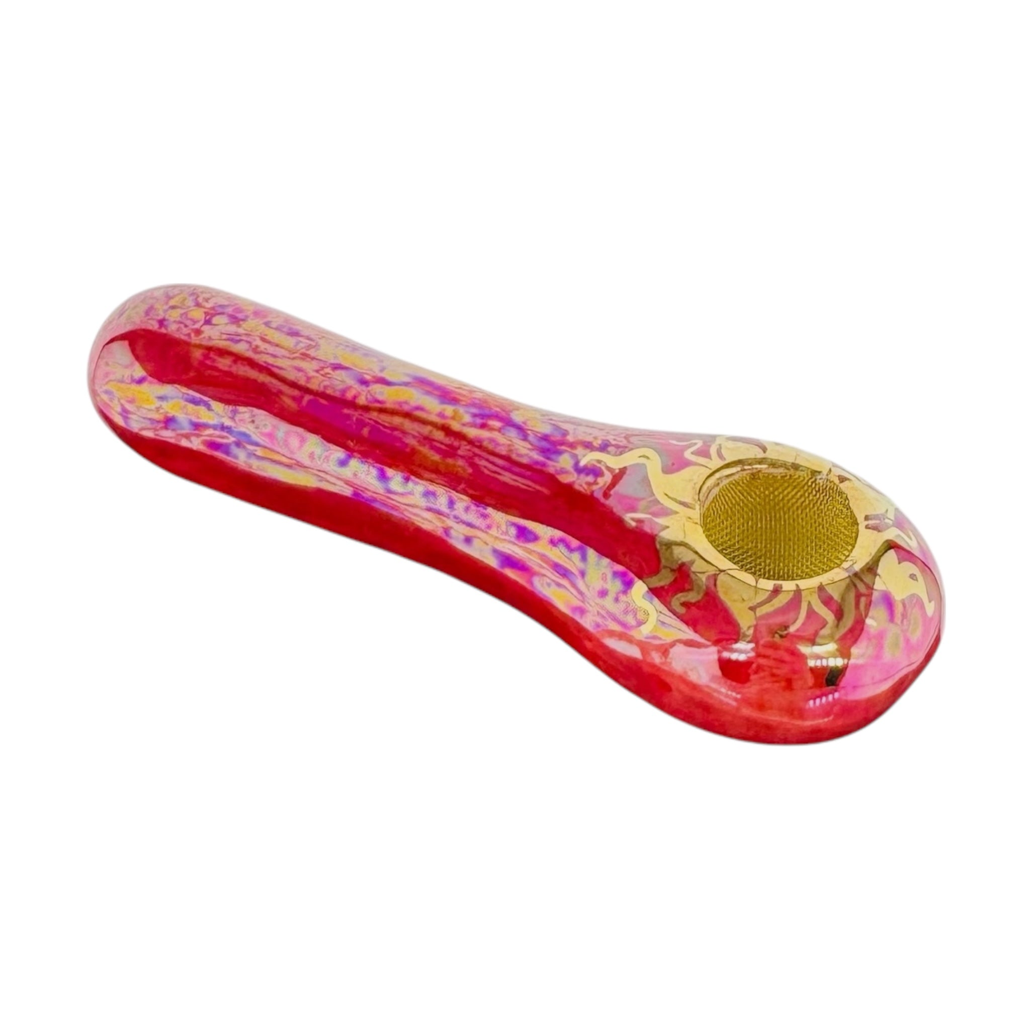 Red Ceramic Hand Pipe Basic Spoon