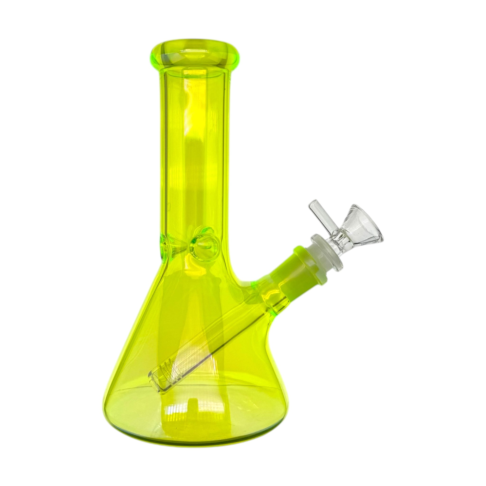 UV Reactive Small Beaker Glass Bong