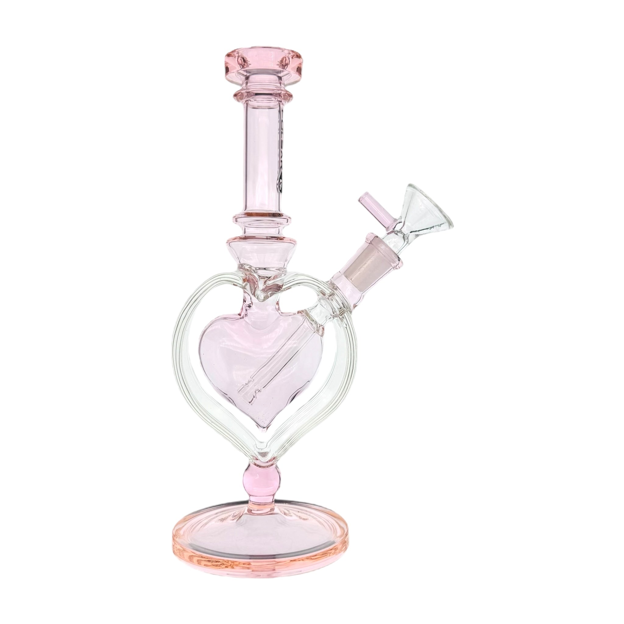 Pulsar Glass - Pink Heart Chamber Bong