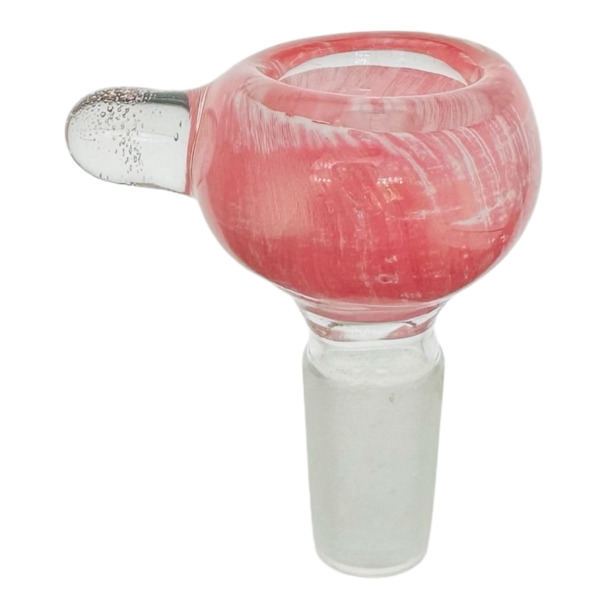 cute girly Pink 14mm Bong Bowl With Handle for sale