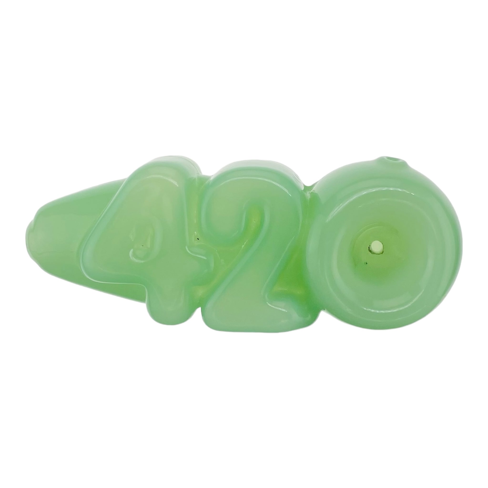 420 Green Glass Hand Pipe