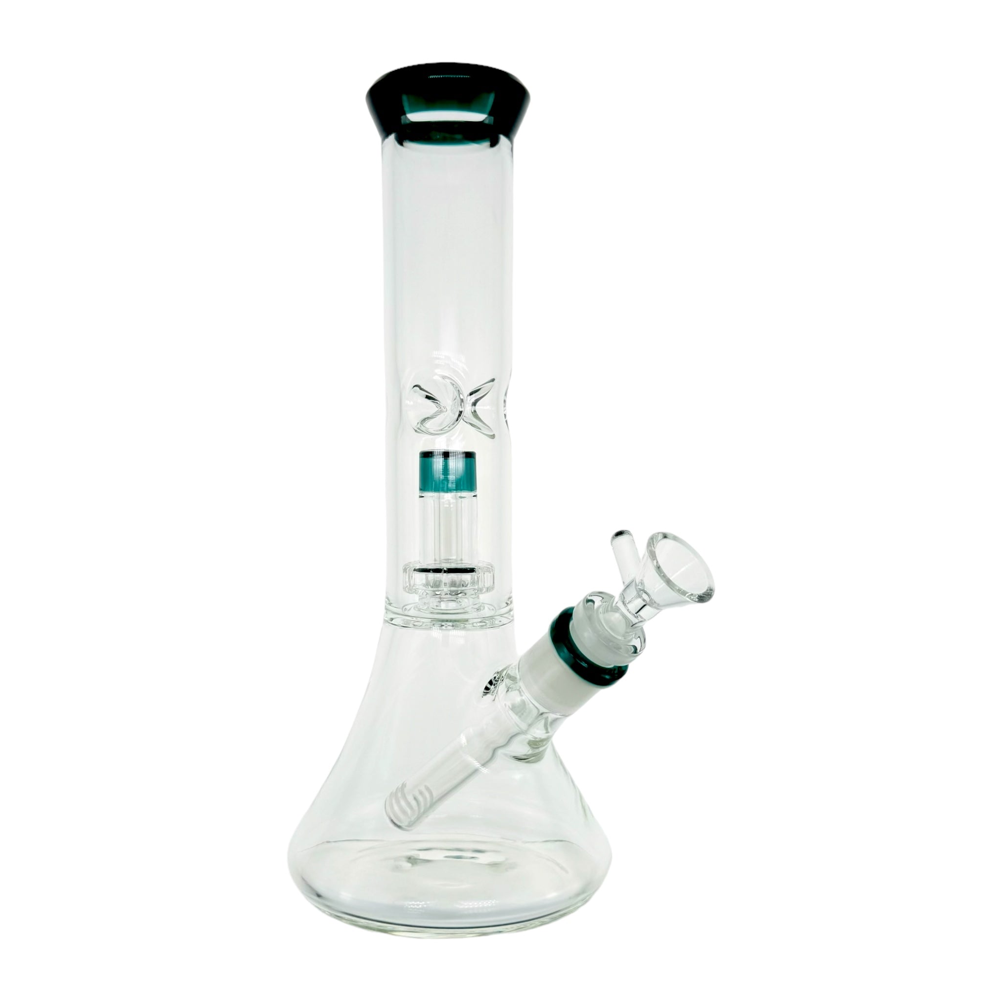 Beaker Bong With Multi Slit Disc Perc