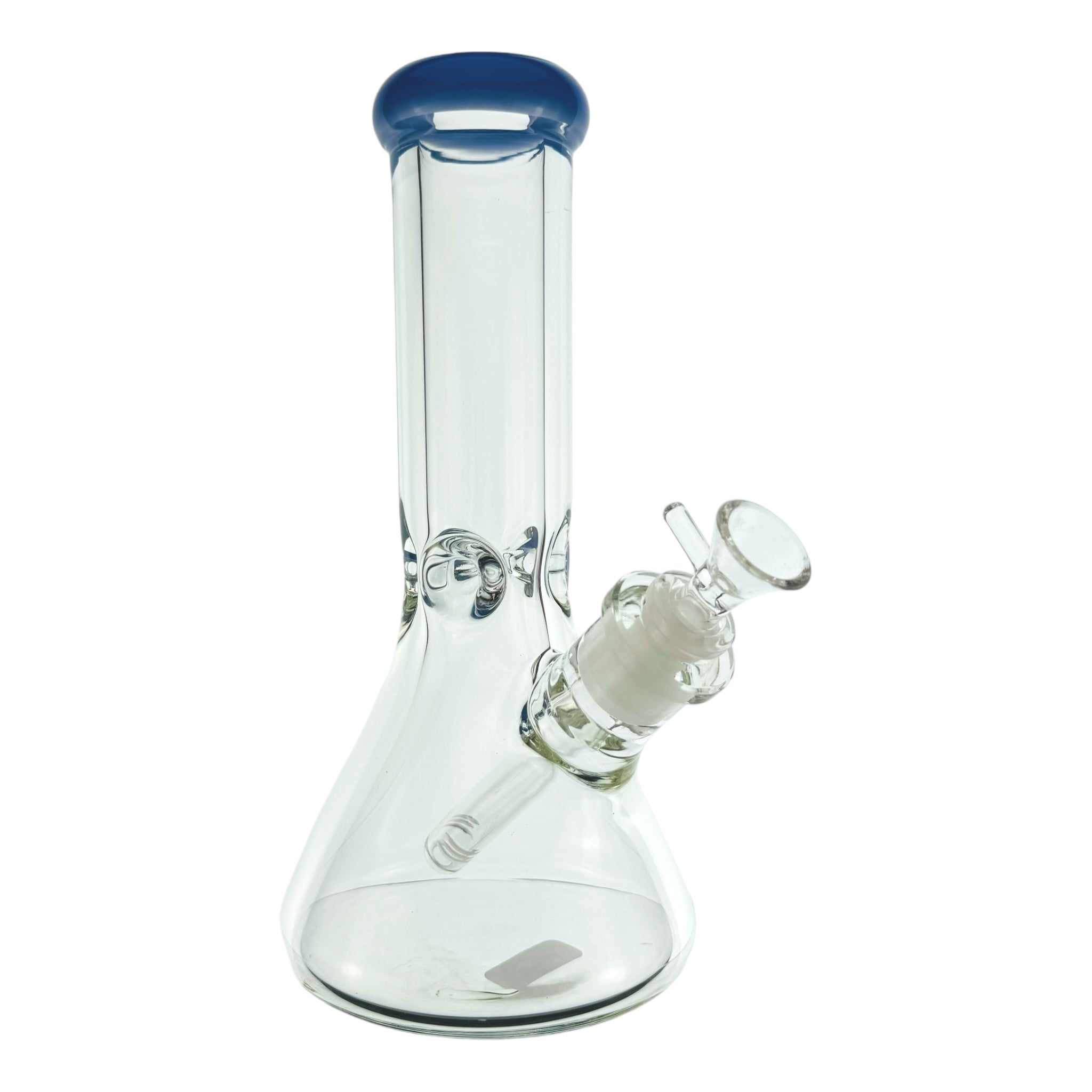 9mm Thick 10 Inch Beaker Base Bong Periwinkle Mouthpiece