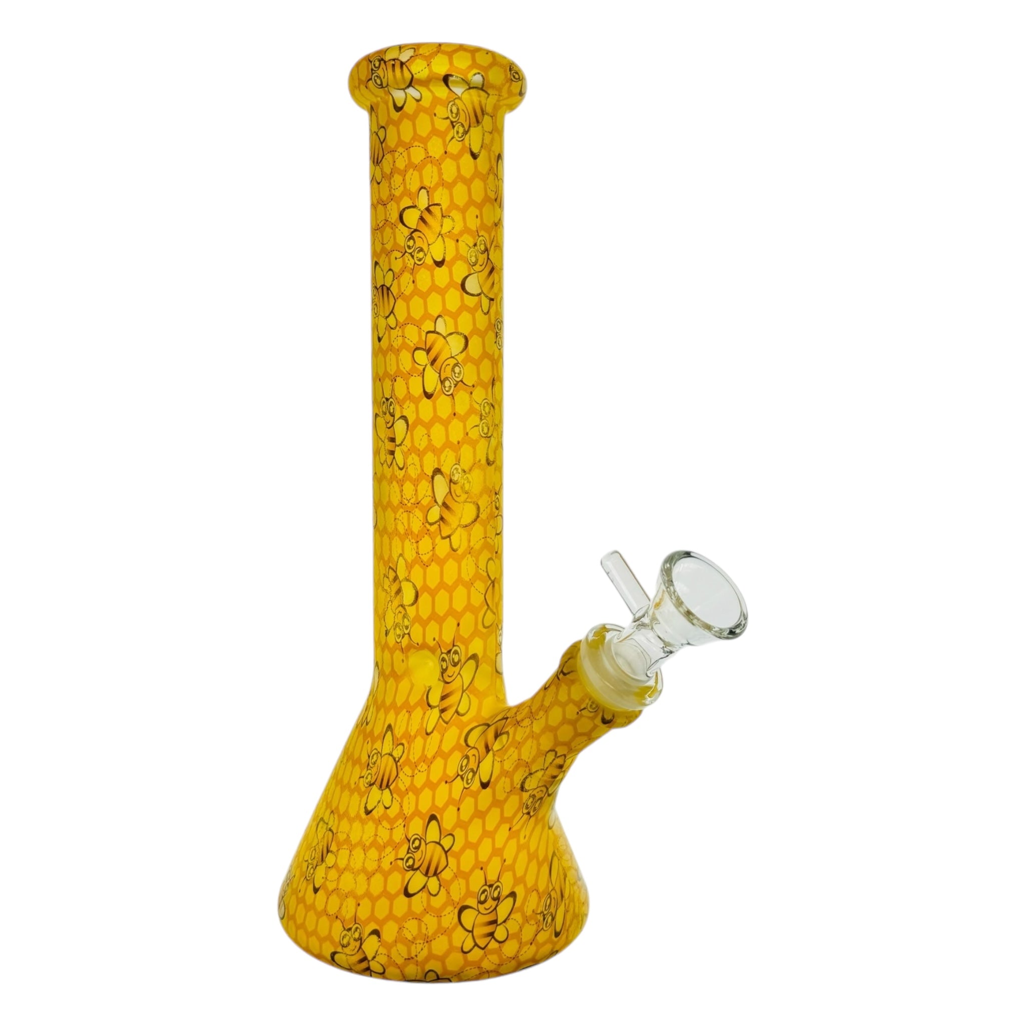 Honey Bee Beaker Glass Bong 10 Inches