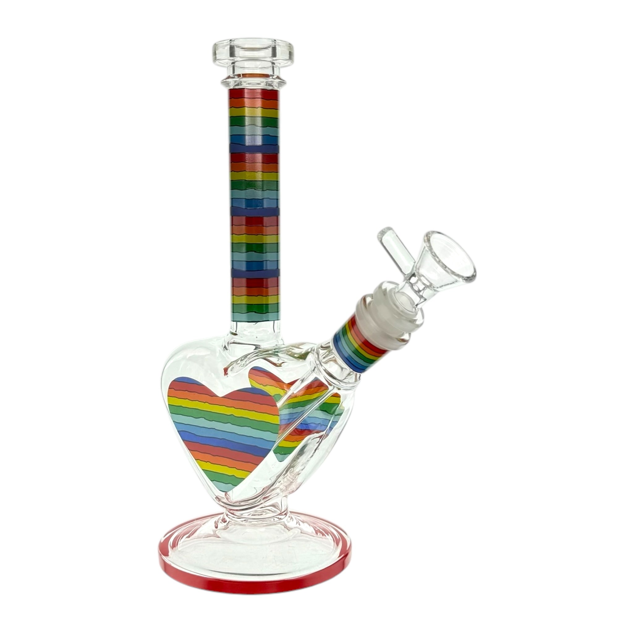 cute Rainbow Heart Bong