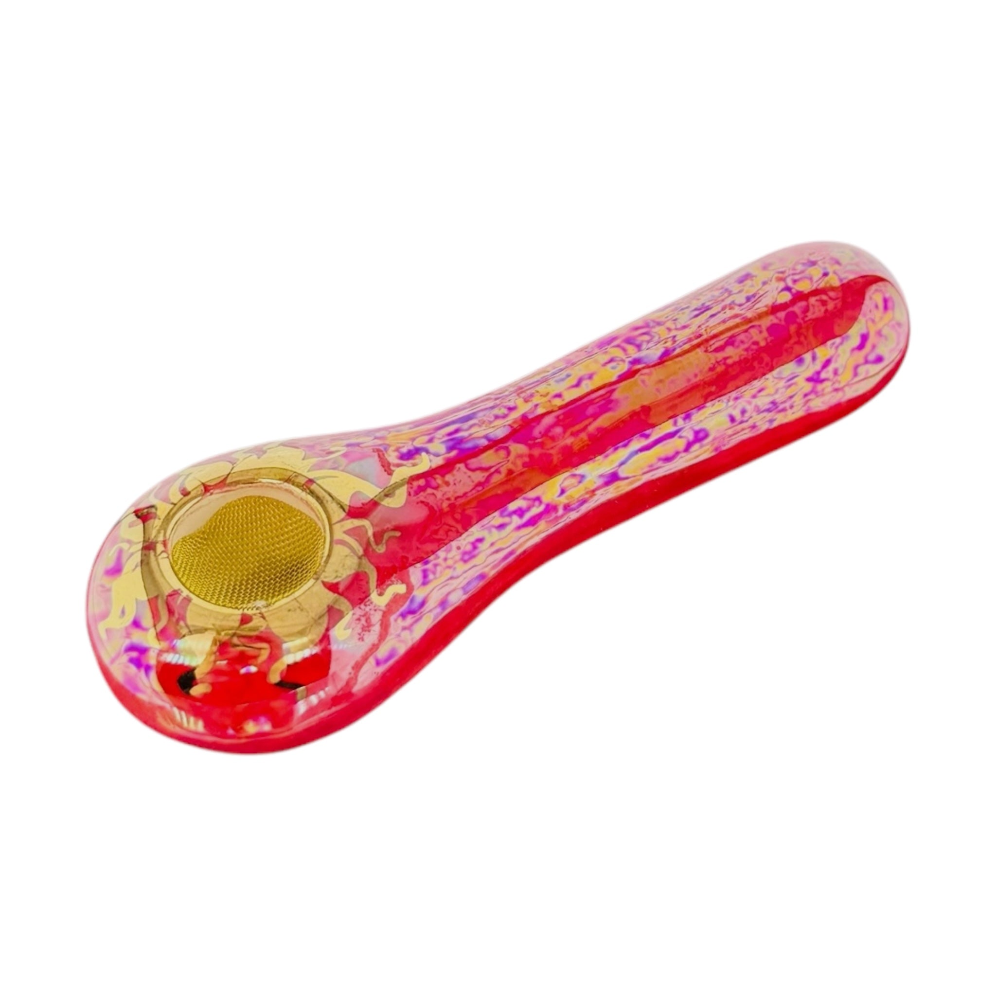 Red Ceramic Hand Pipe Basic Spoon