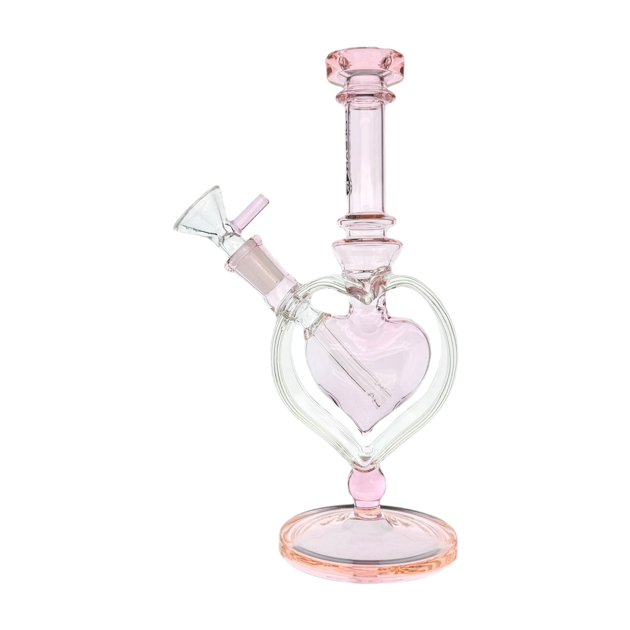 Pulsar Glass - Pink Heart Chamber Bong