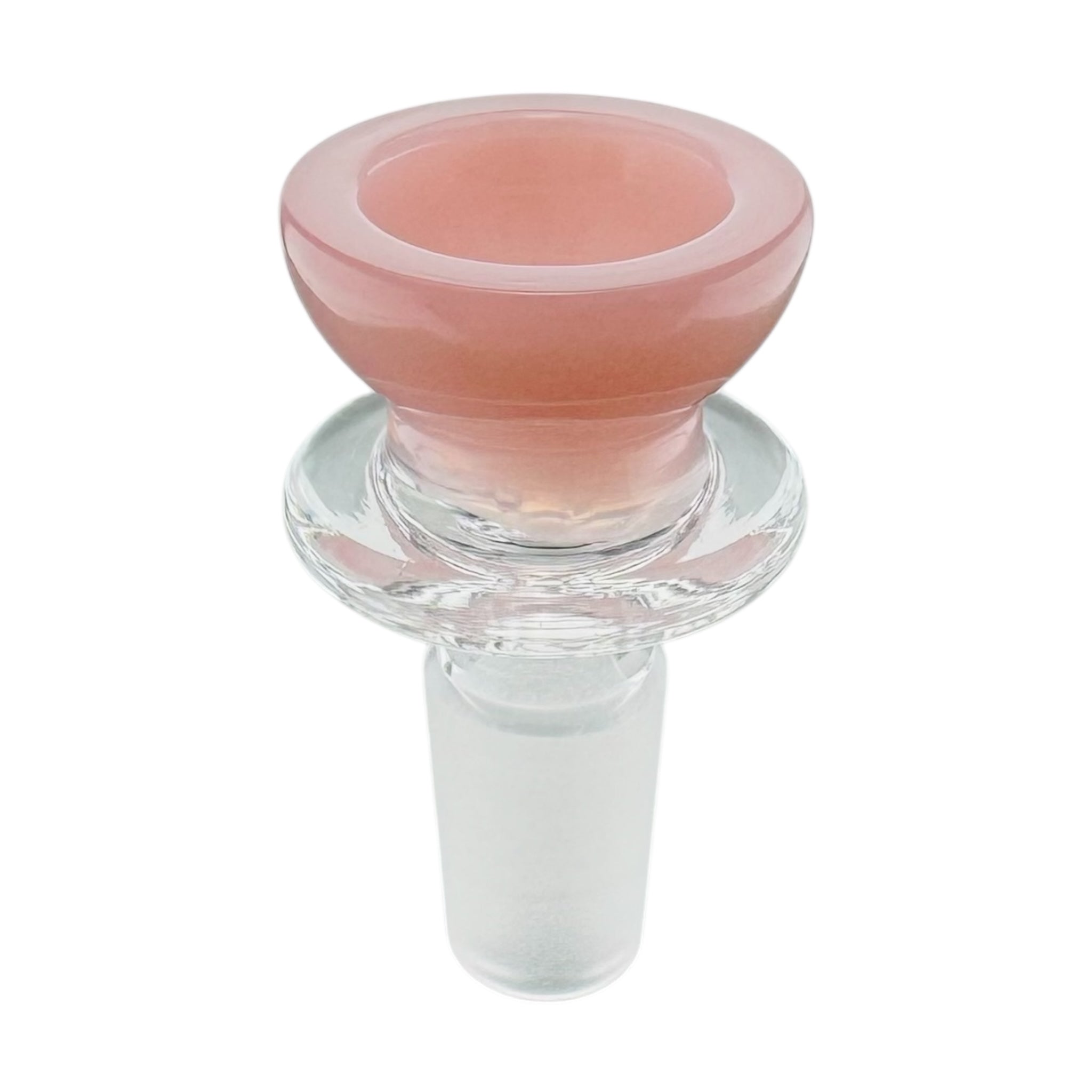 14mm Flower Bowl - Pink Wide Cup Bong Bowl Piece