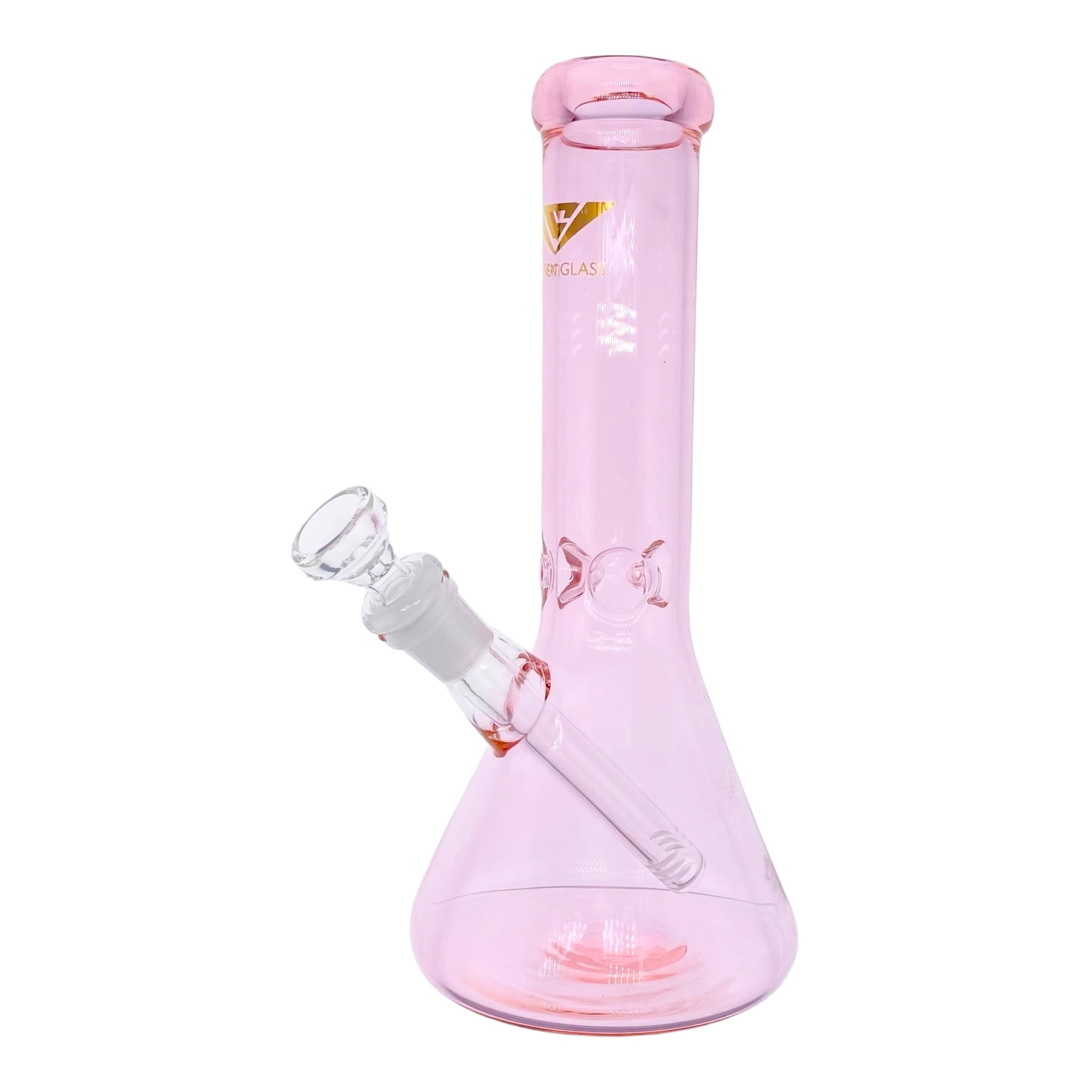 Vertex Glass Pink Beaker Bong 10 Inches