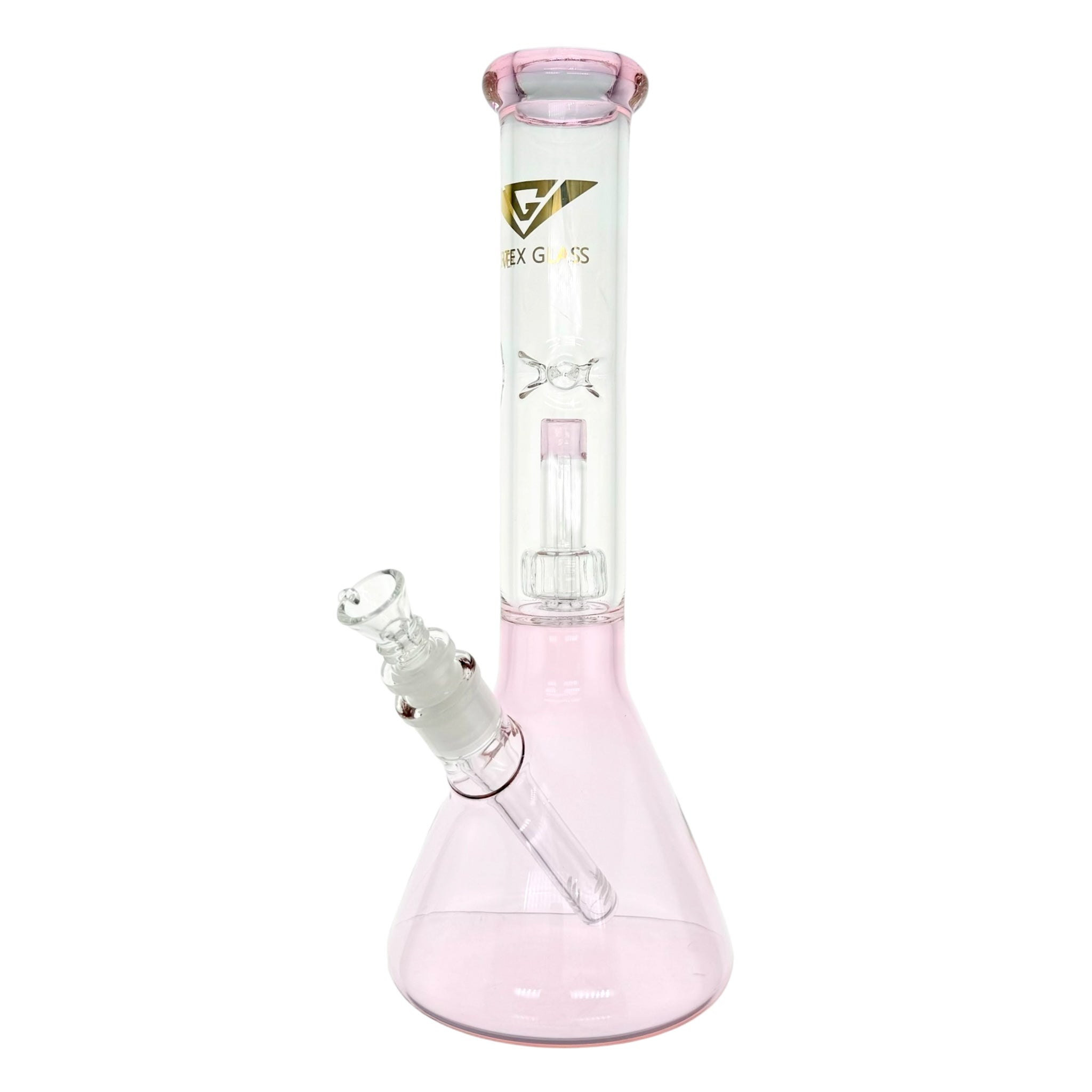 Pink Beaker Bong With Mushroom Perc 12 Inches