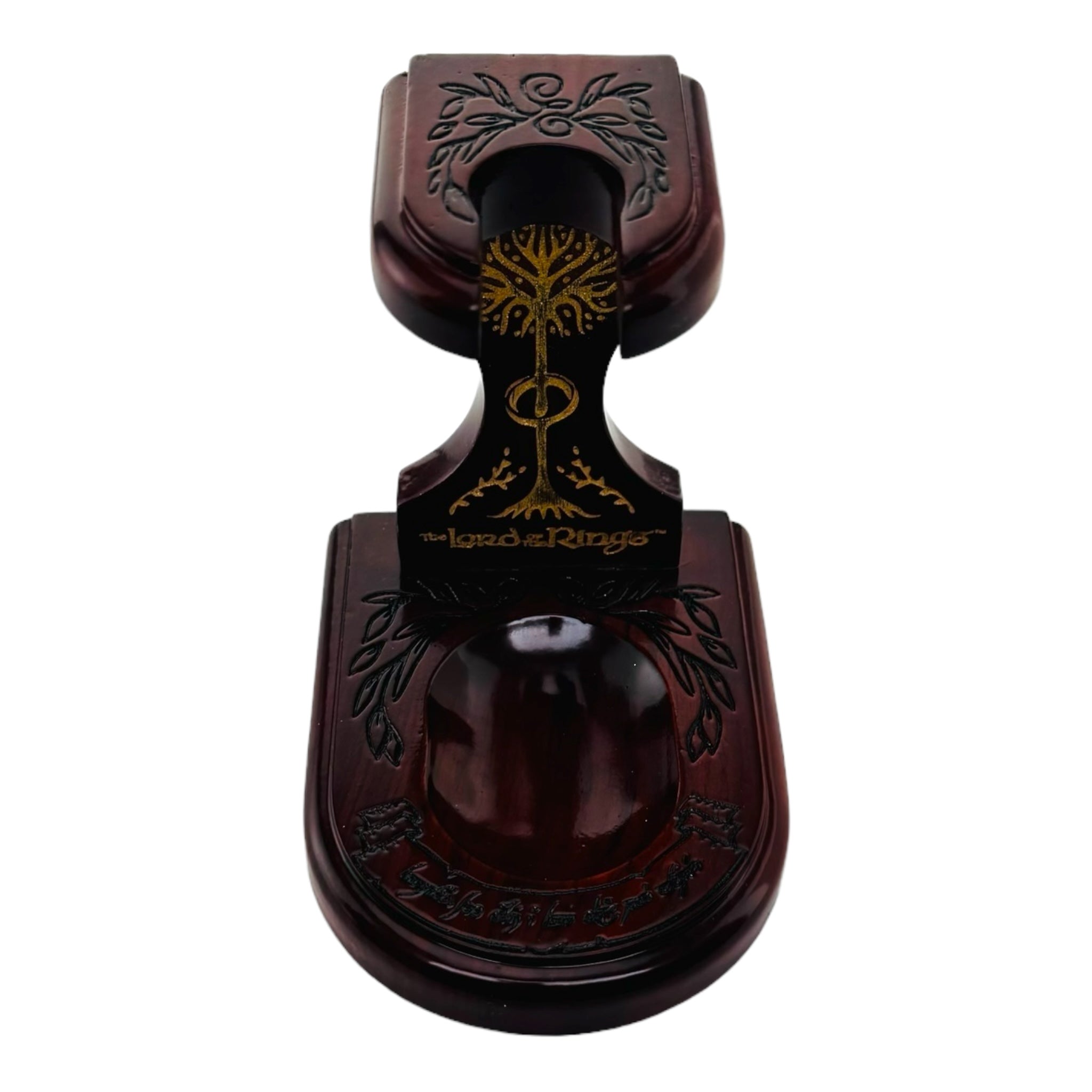 LOTR MIDDLE-EARTH Smoking Pipe Wood Display Stand By Shire Pipes