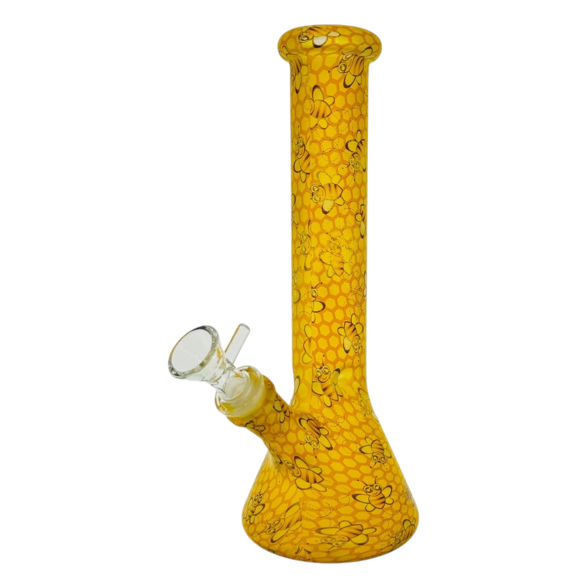 Honey Bee Beaker Glass Bong 10 Inches