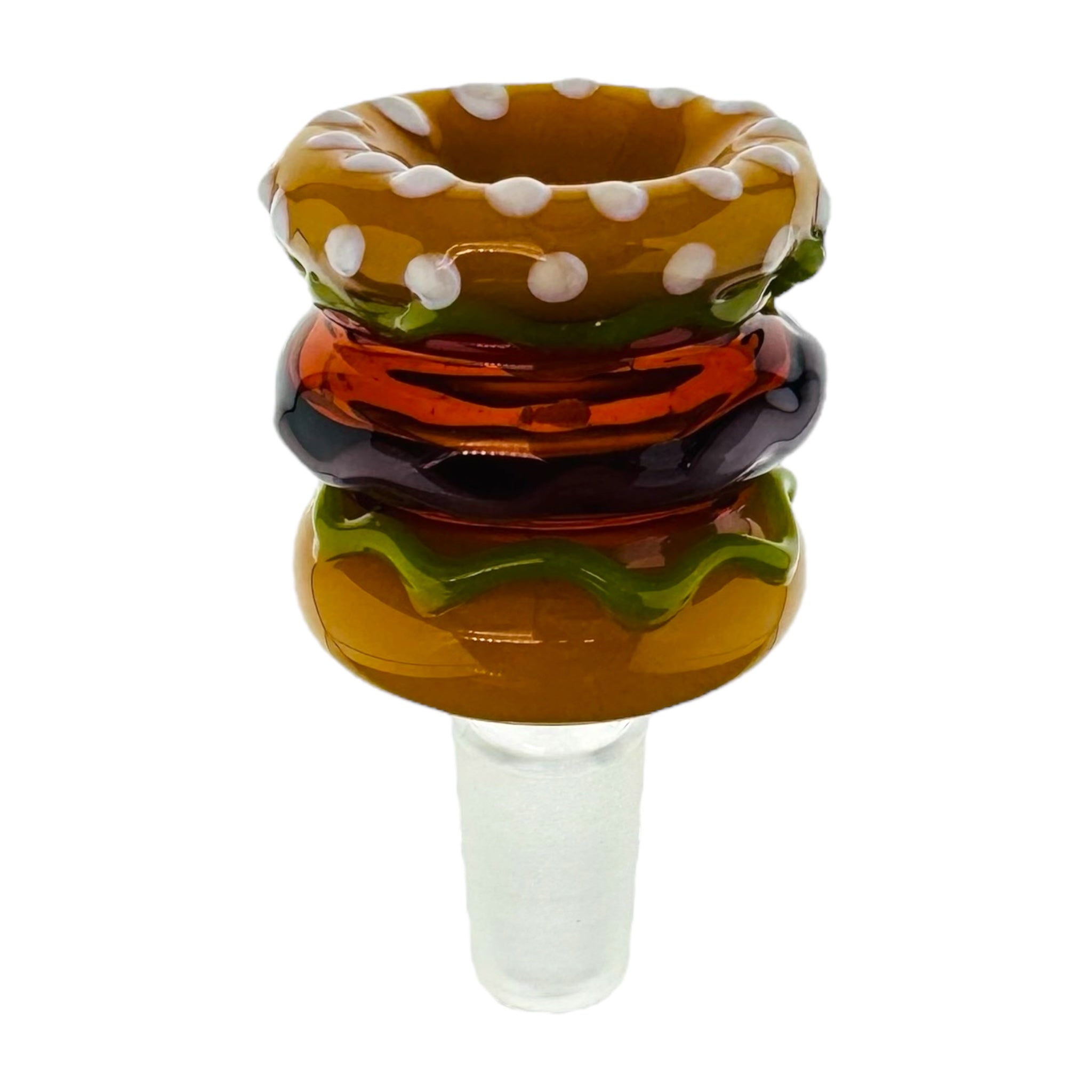 hamburger shaped bong bowl slide with 14mm fitting