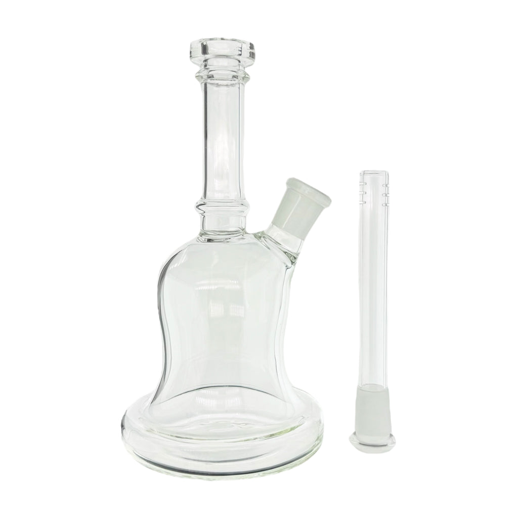 Clear Dab Rig With Bitsy Bell Shape And Removable Downstem