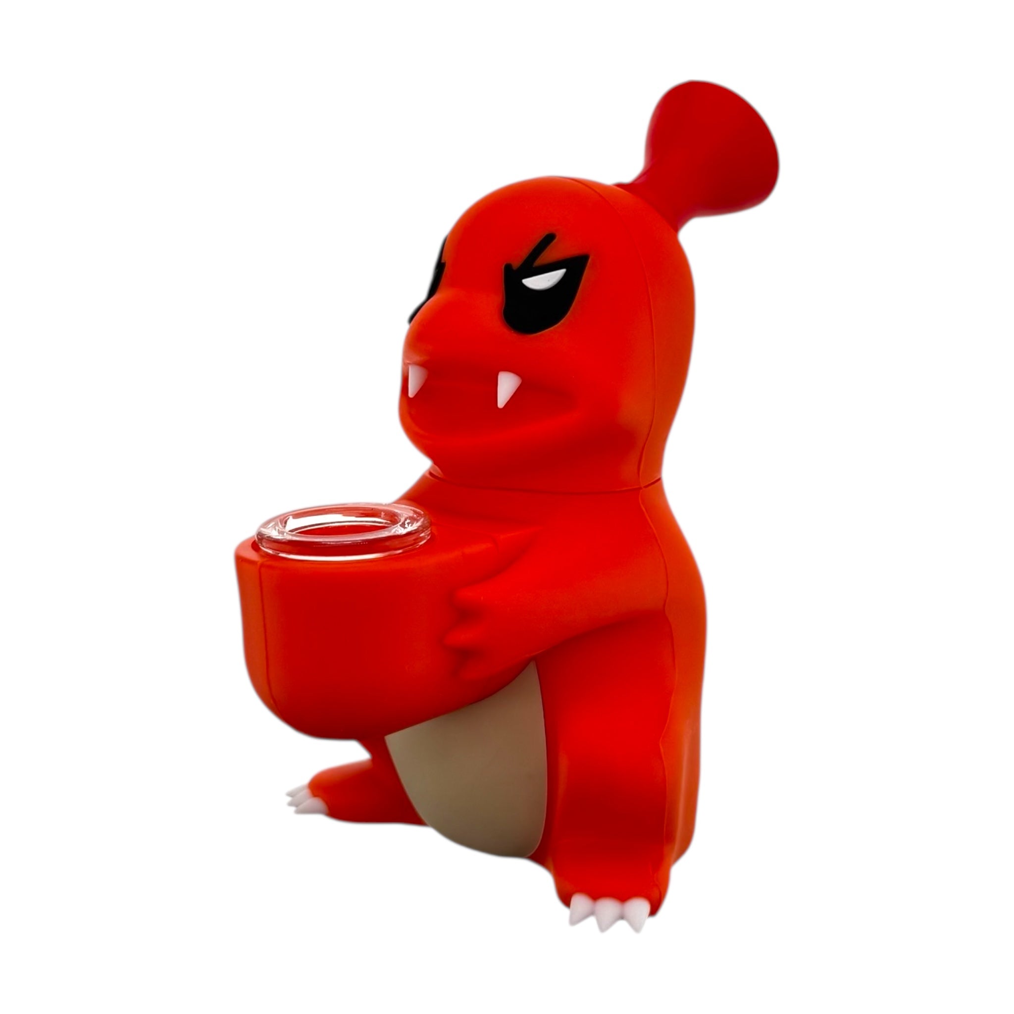 Orange Charizard Flaming Lizard Silicone Rubber Pokemon Bong