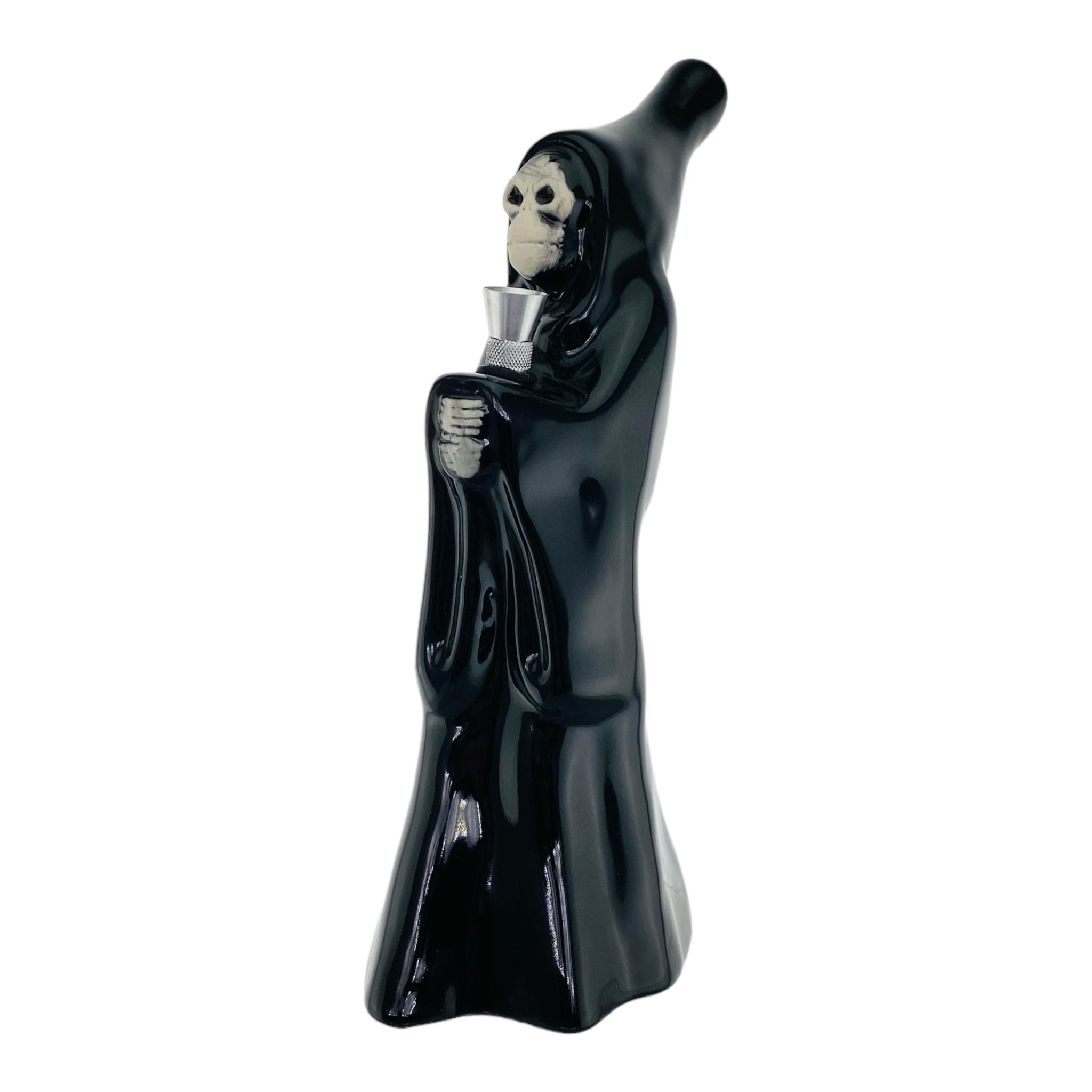 Ceramic Grim Reaper Bong With Metal Bowl for Sale