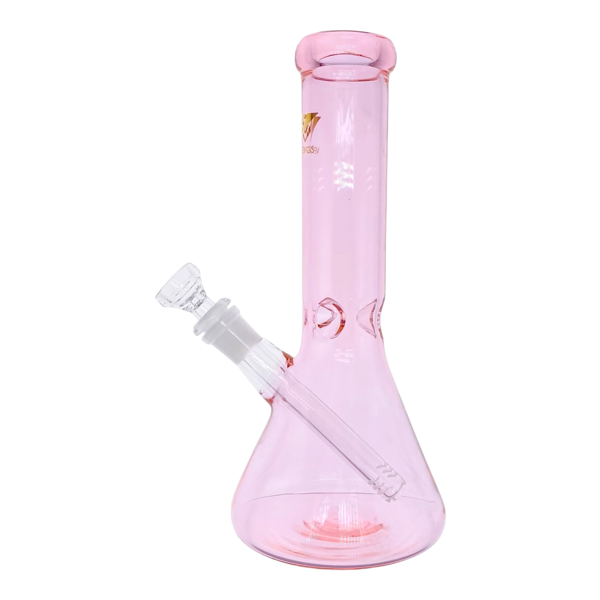 Vertex Glass Pink Beaker Bong 10 Inches