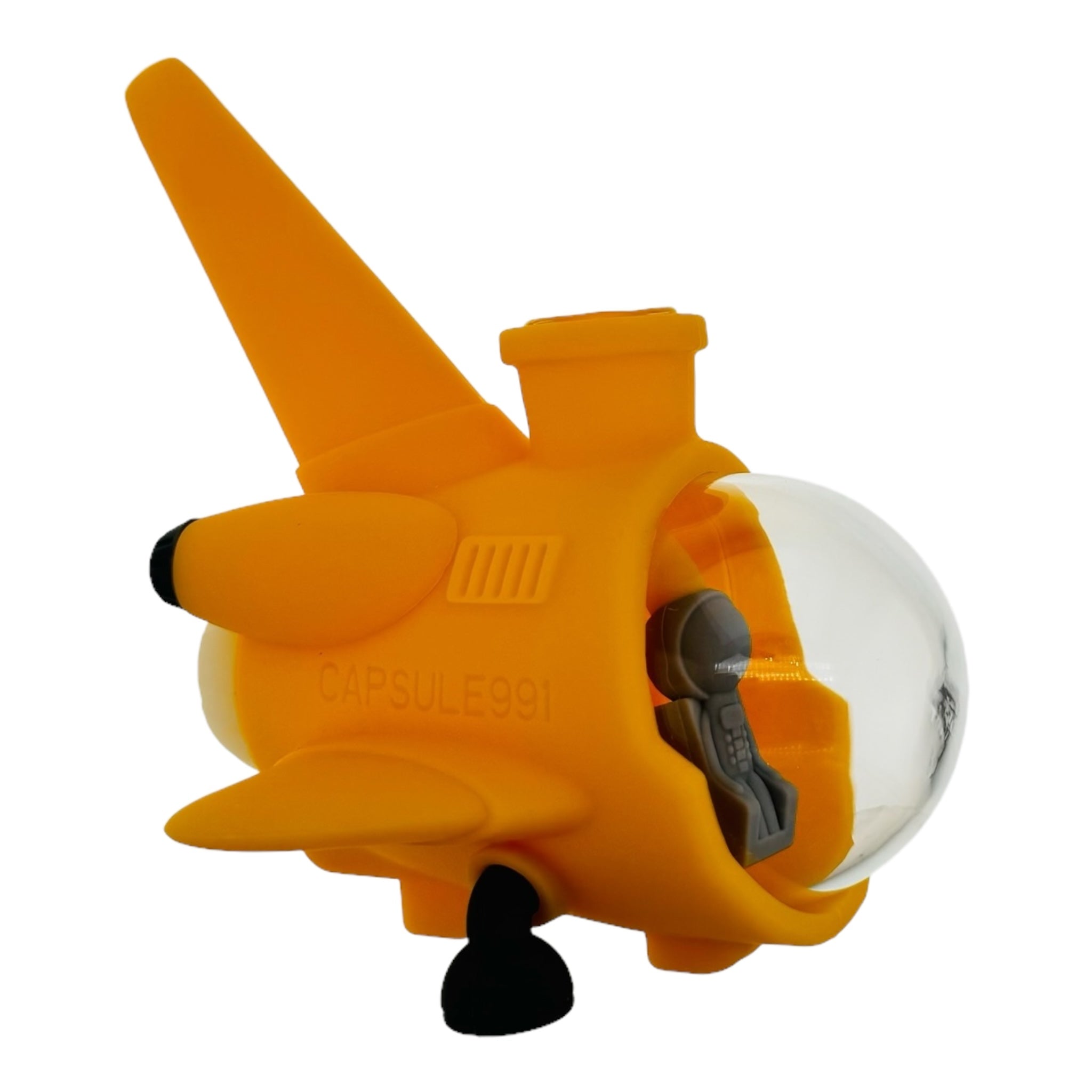 Yellow Space Ship Silicone Rubber Water Pipe Bong for cannabis for sale