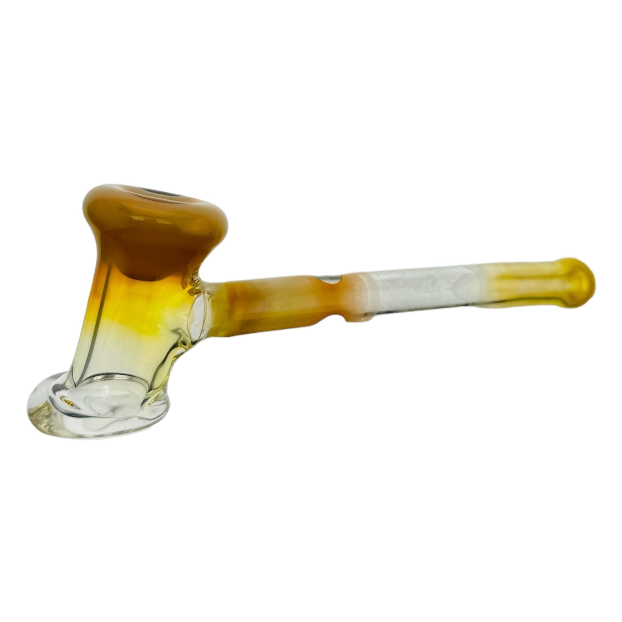 Glass Hand Pipes - Large Bowl Fumed Glass Hammer Hand Pipe With No Carb