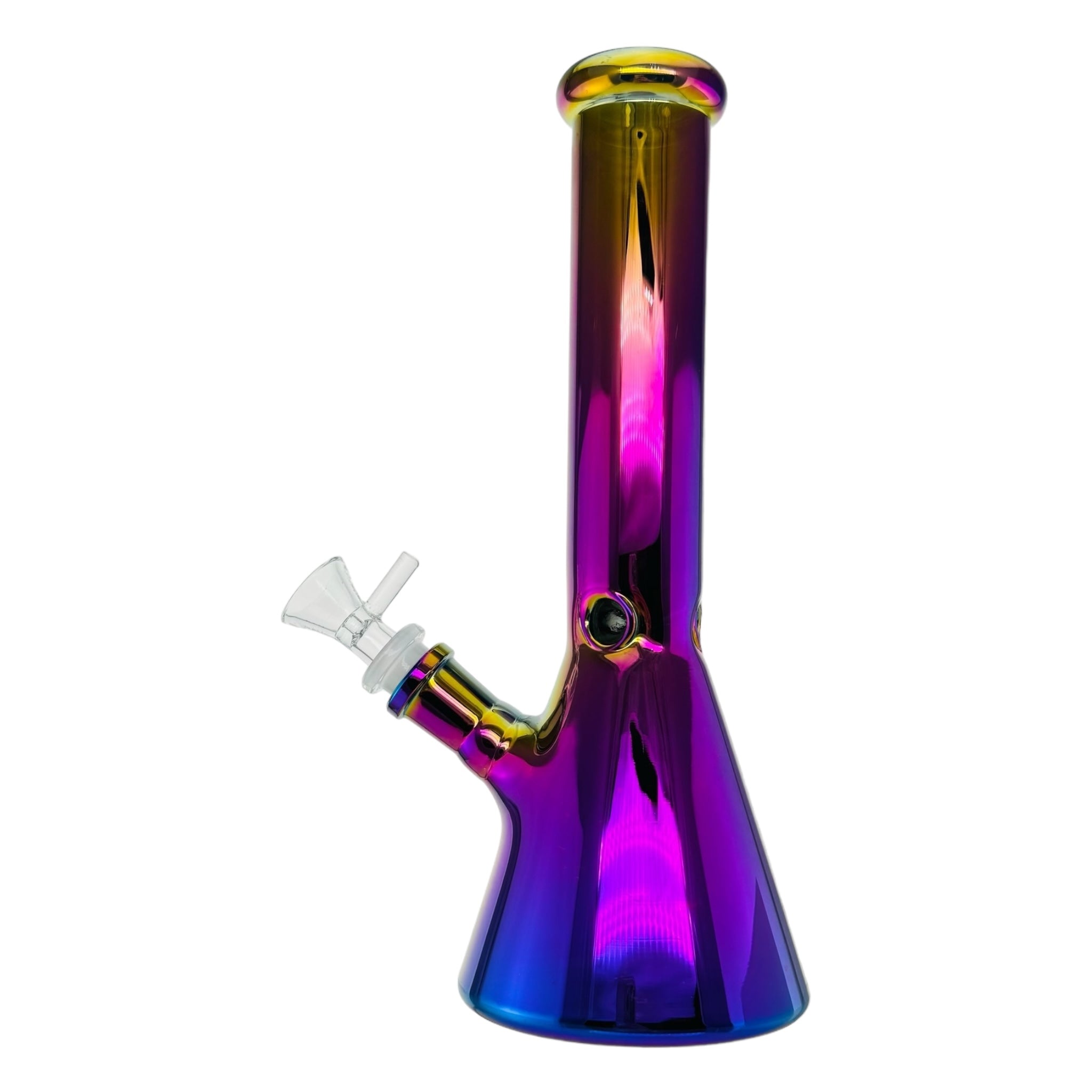 Green Rainbow Beaker Base Glass Bong