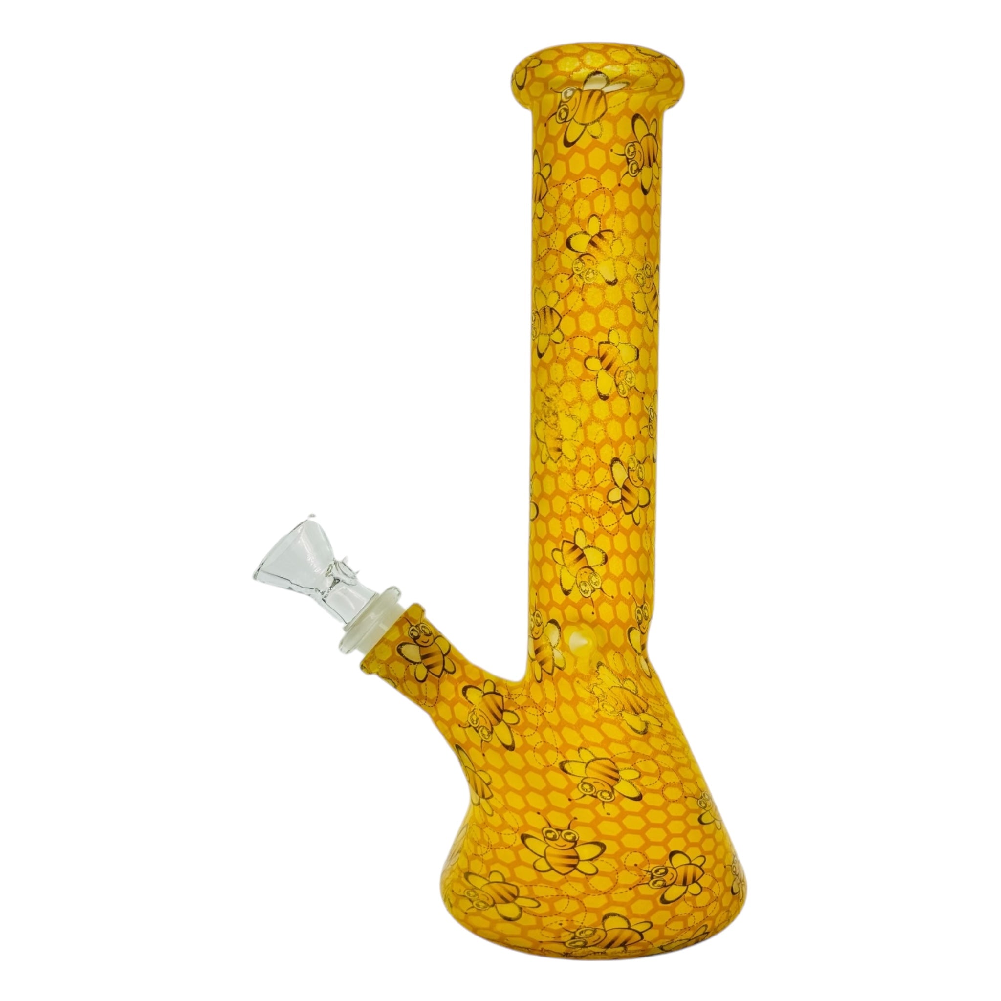 Honey Bee Beaker Glass Bong 10 Inches