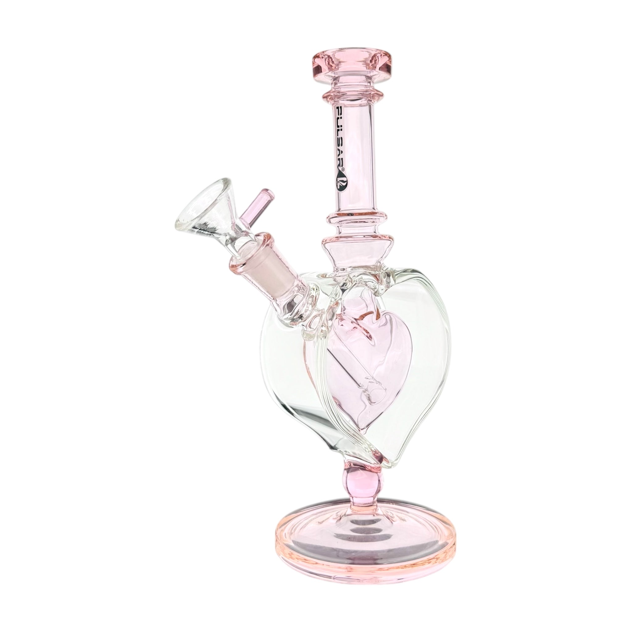 Pulsar Glass - Pink Heart Chamber Bong