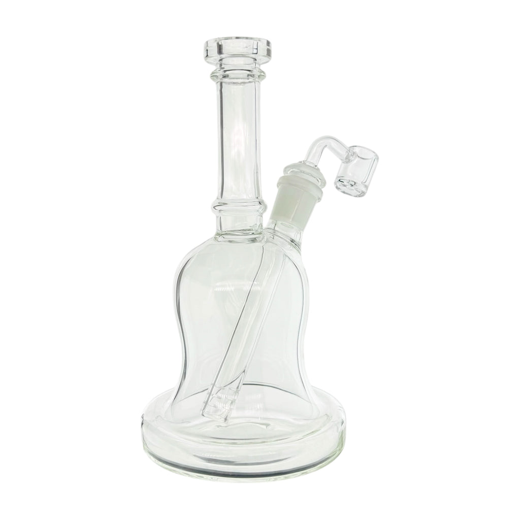 Clear Dab Rig With Bitsy Bell Shape And Removable Downstem