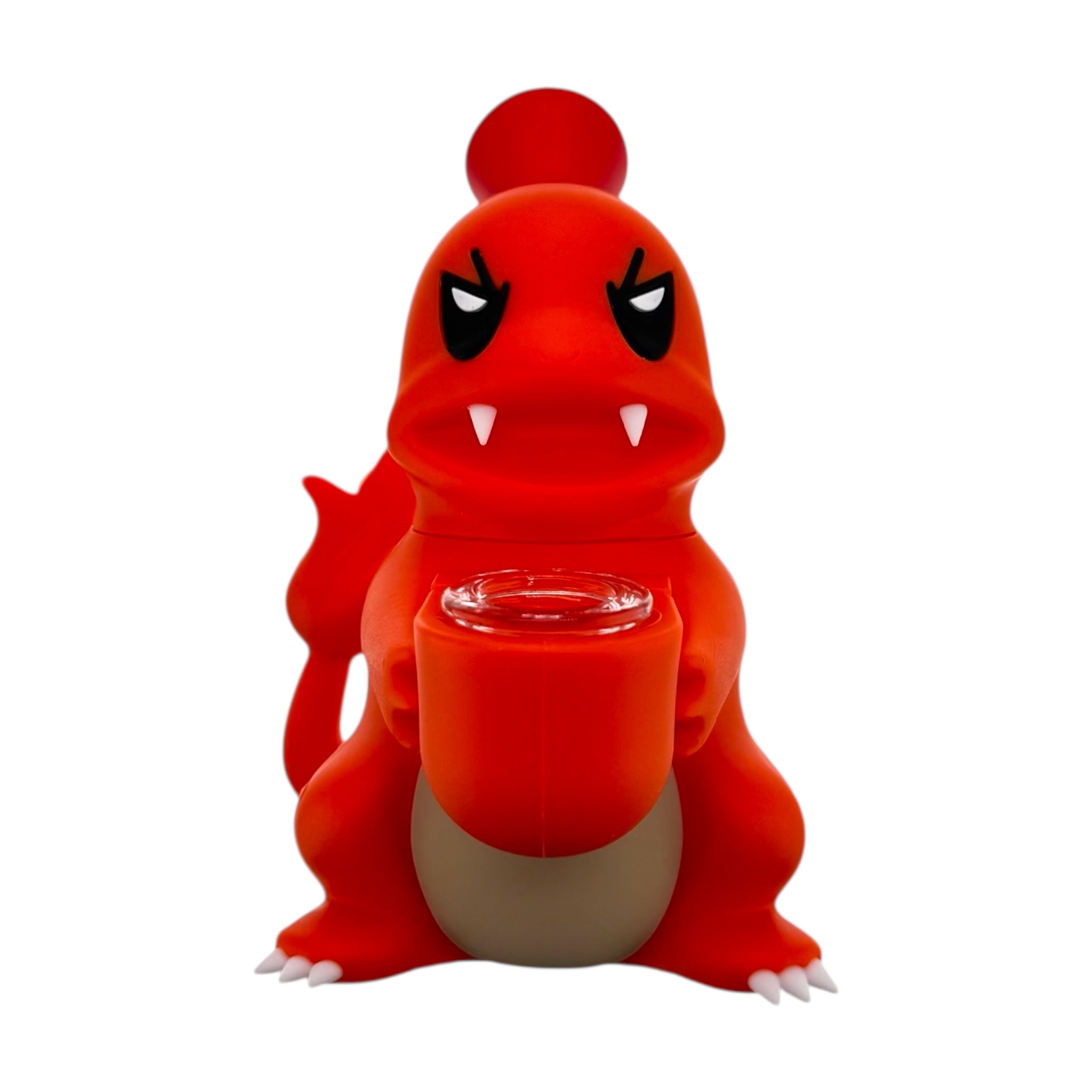 Orange Charizard Flaming Lizard Silicone Rubber Pokemon Bong