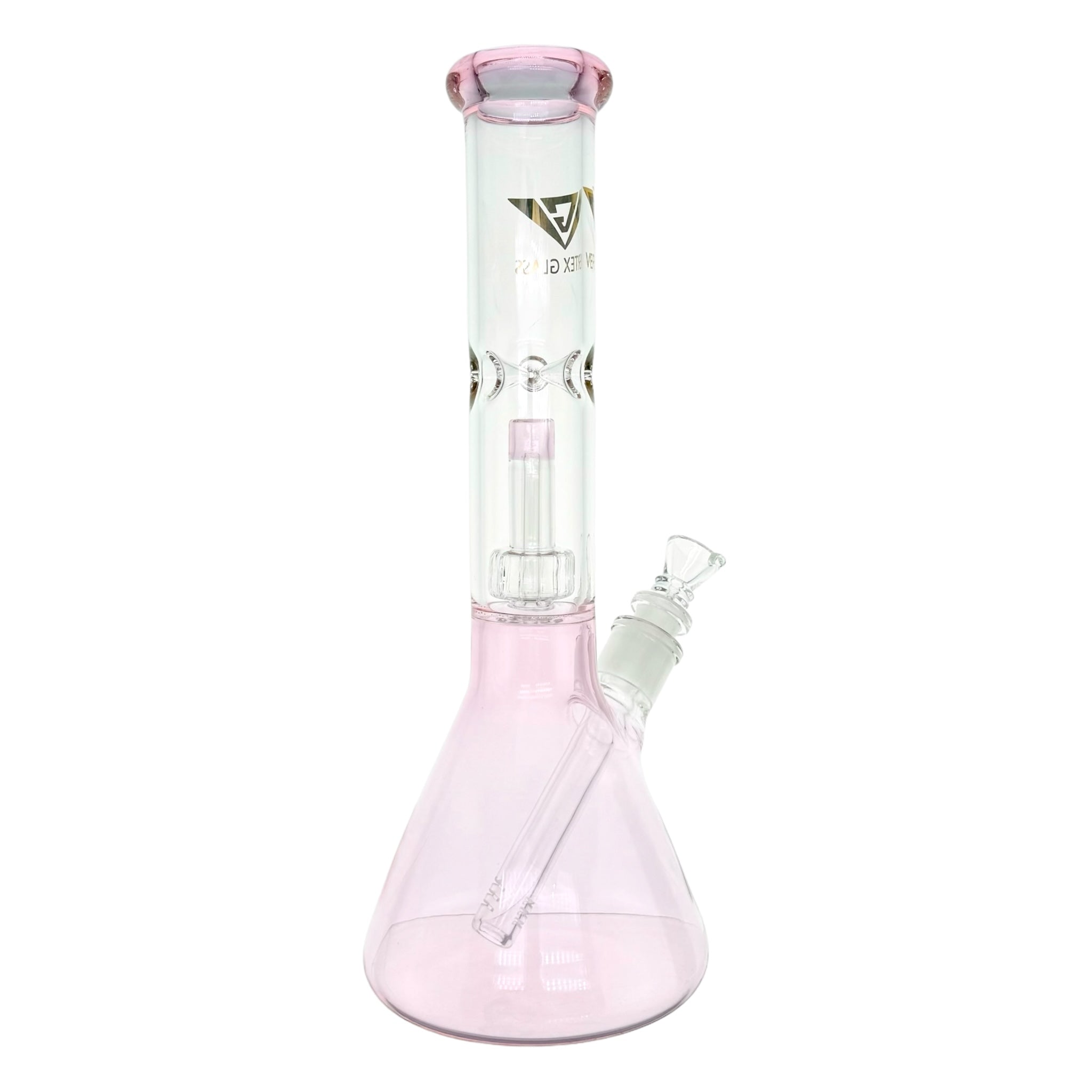 Pink Beaker Bong With Mushroom Perc 12 Inches