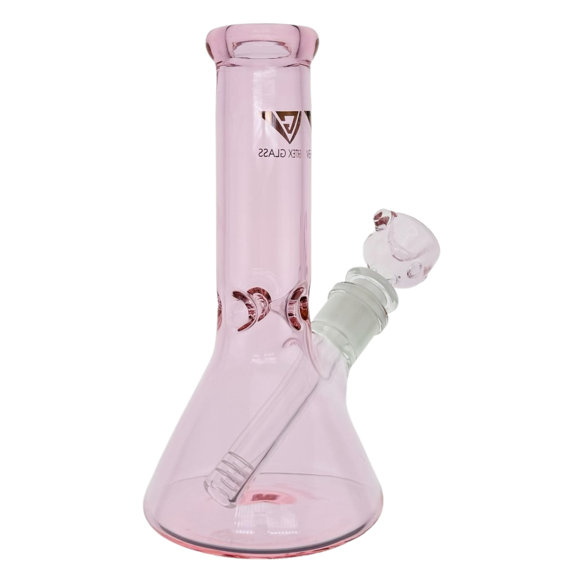 Vertex Glass Pink Beaker Bong 8 Inches