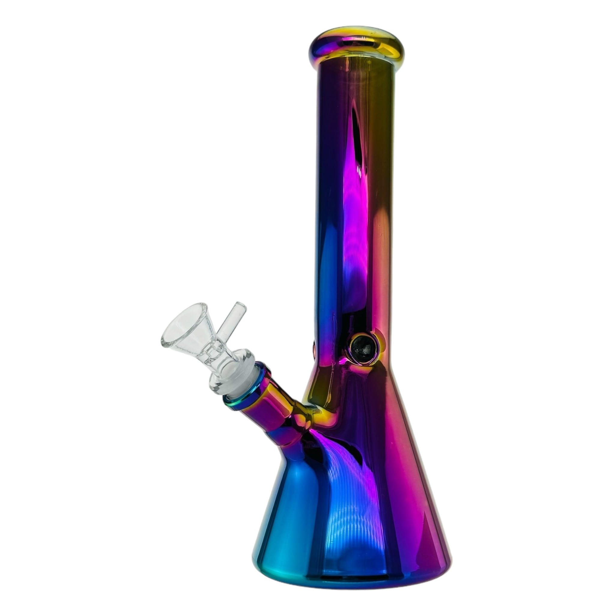 Green Rainbow Beaker Base Glass Bong