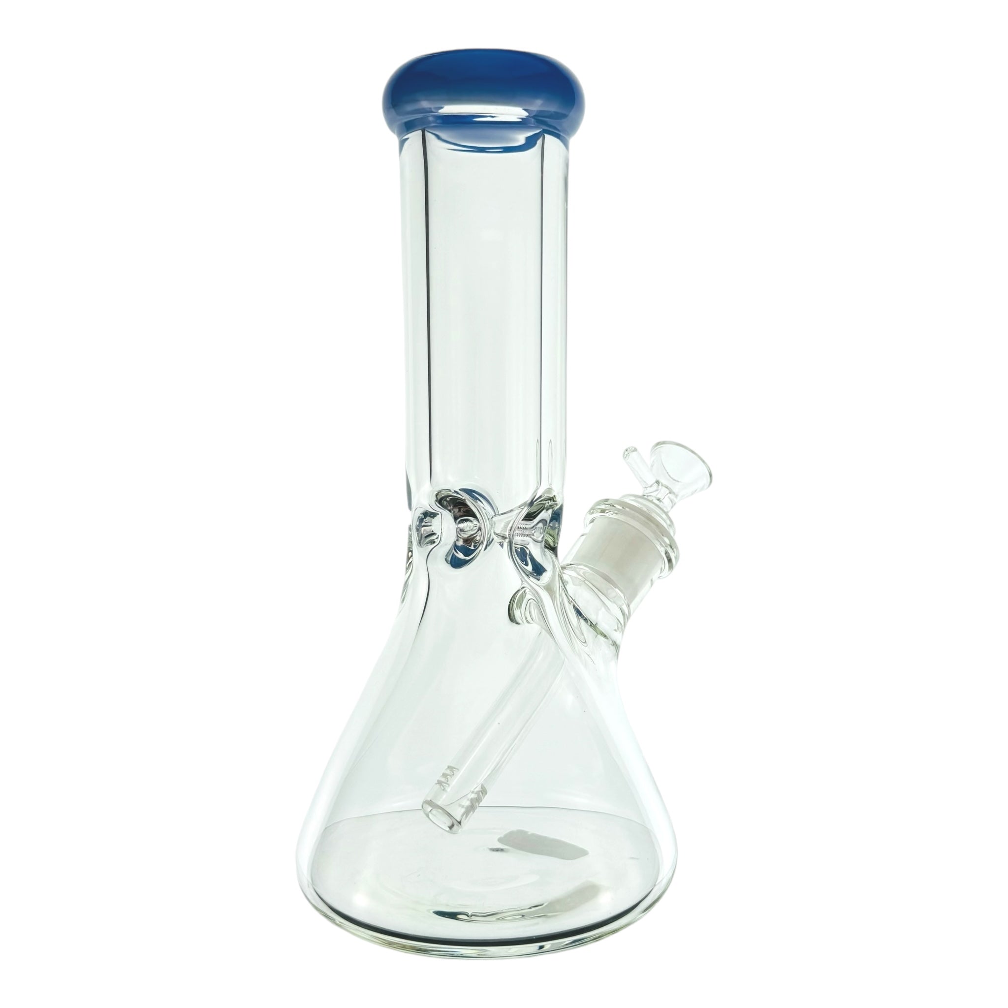 9mm Thick 10 Inch Beaker Base Bong Periwinkle Mouthpiece