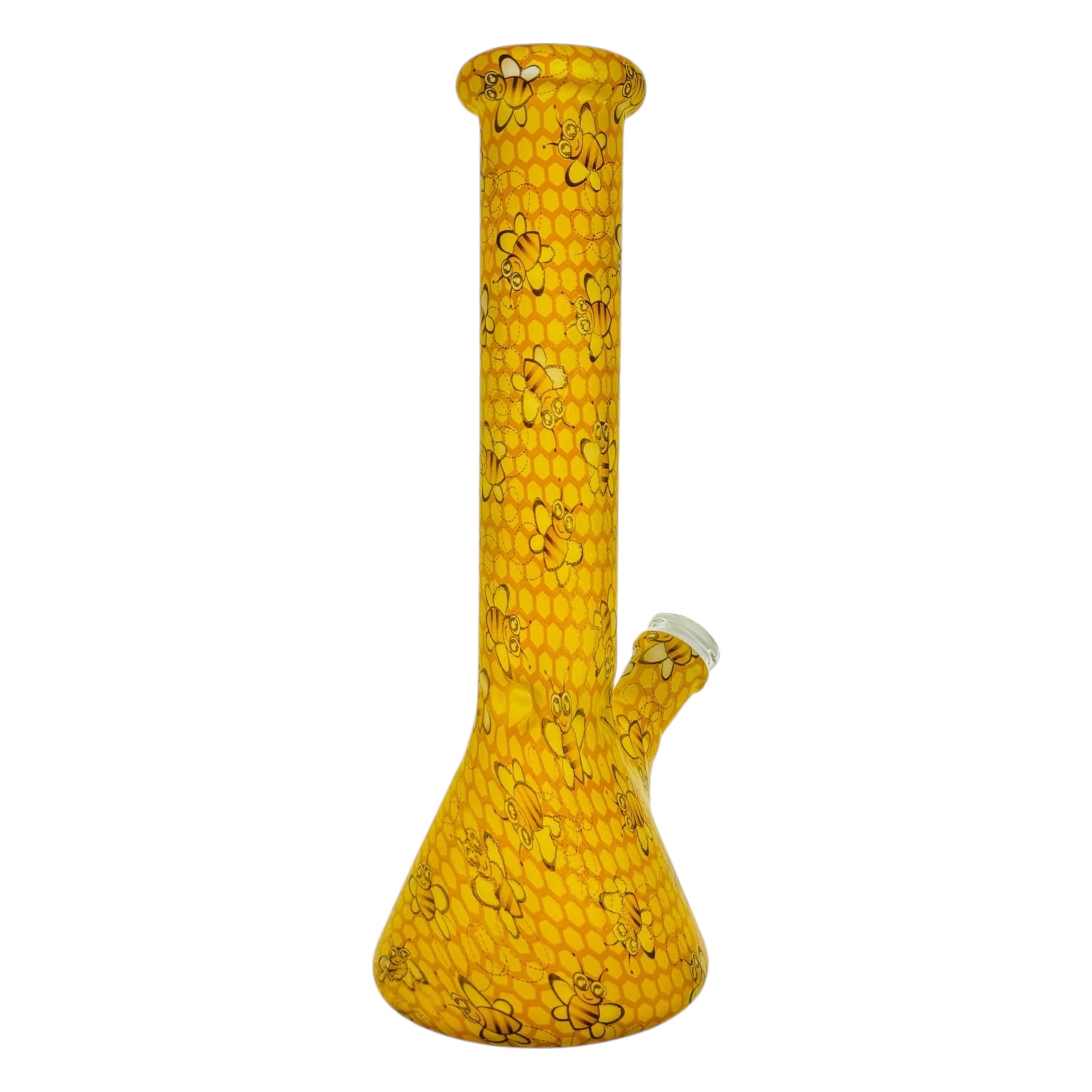 Honey Bee Beaker Glass Bong 10 Inches