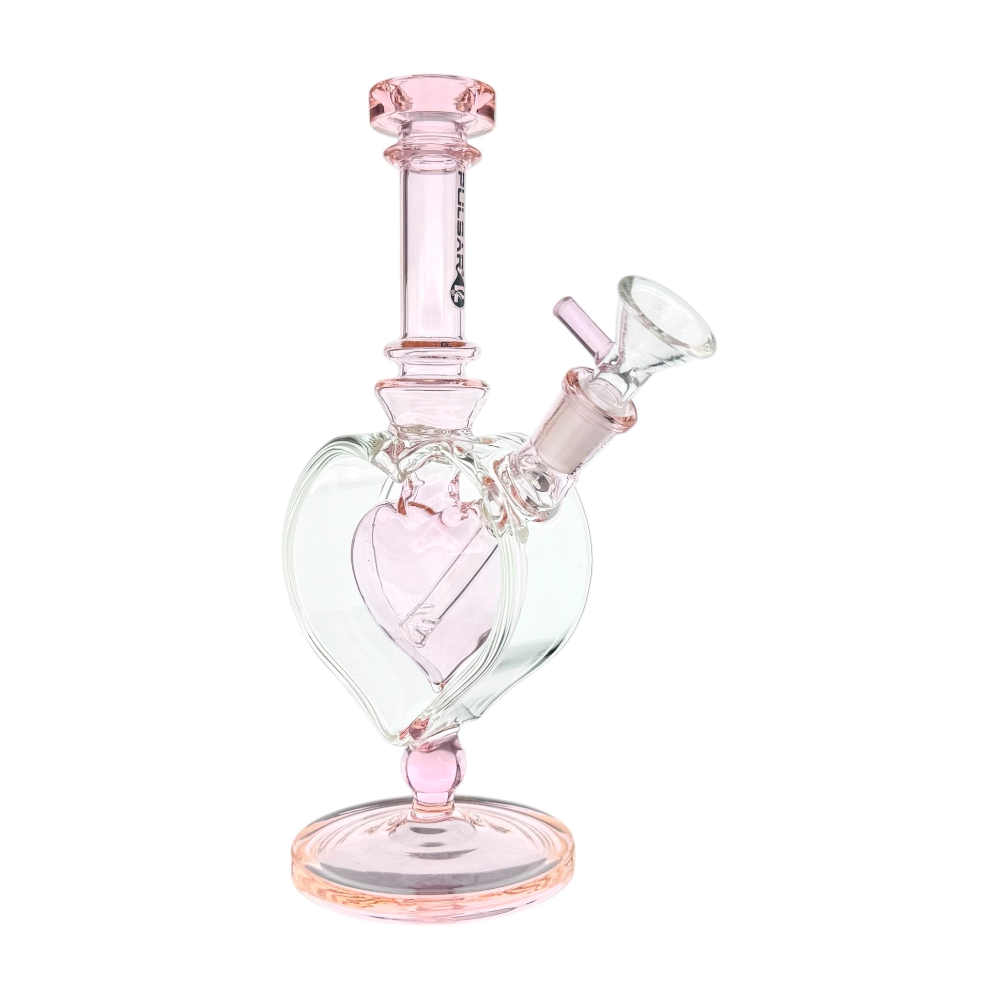 Pulsar Glass - Pink Heart Chamber Bong