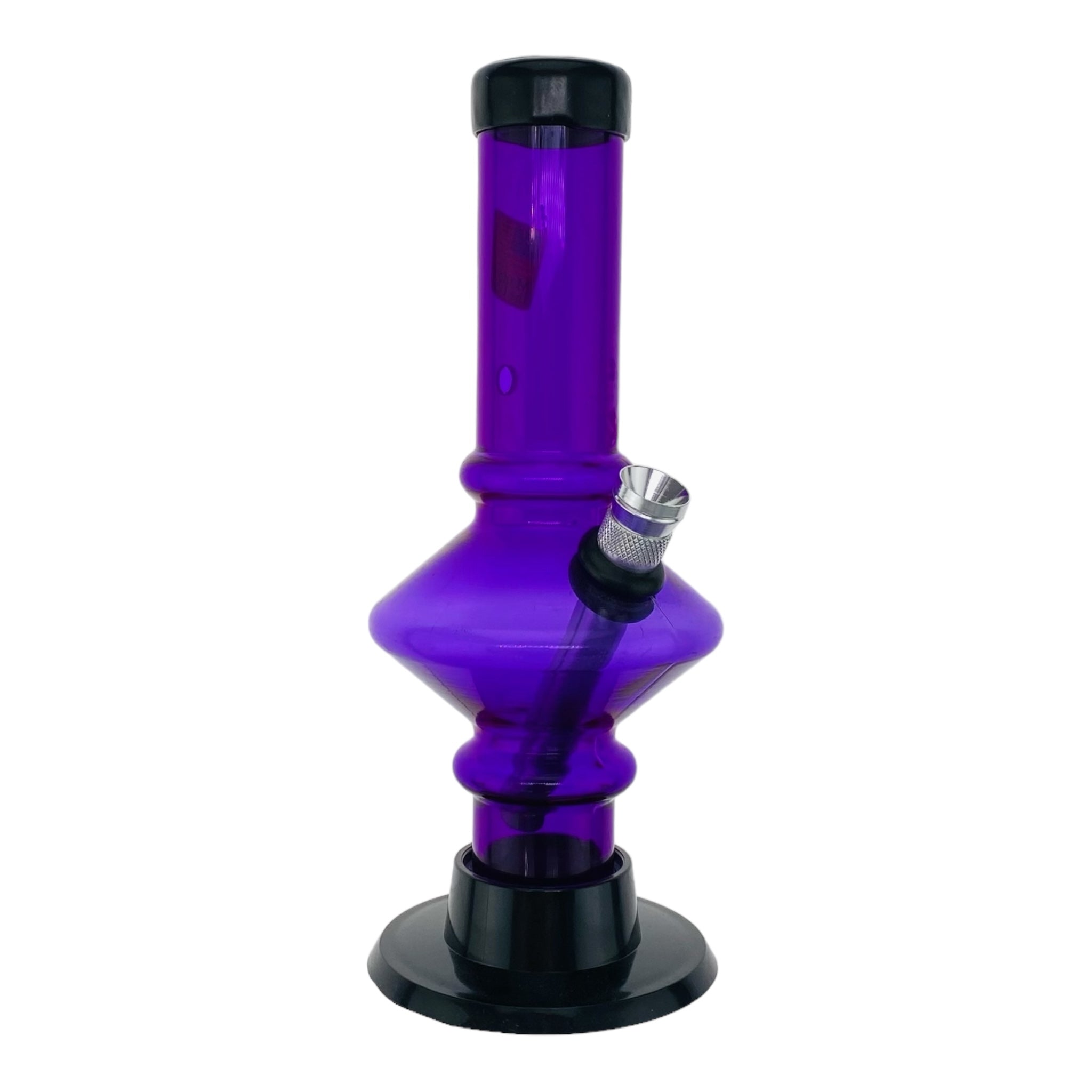 Mini Plastic Bong With Carb Hole And Metal Bowl