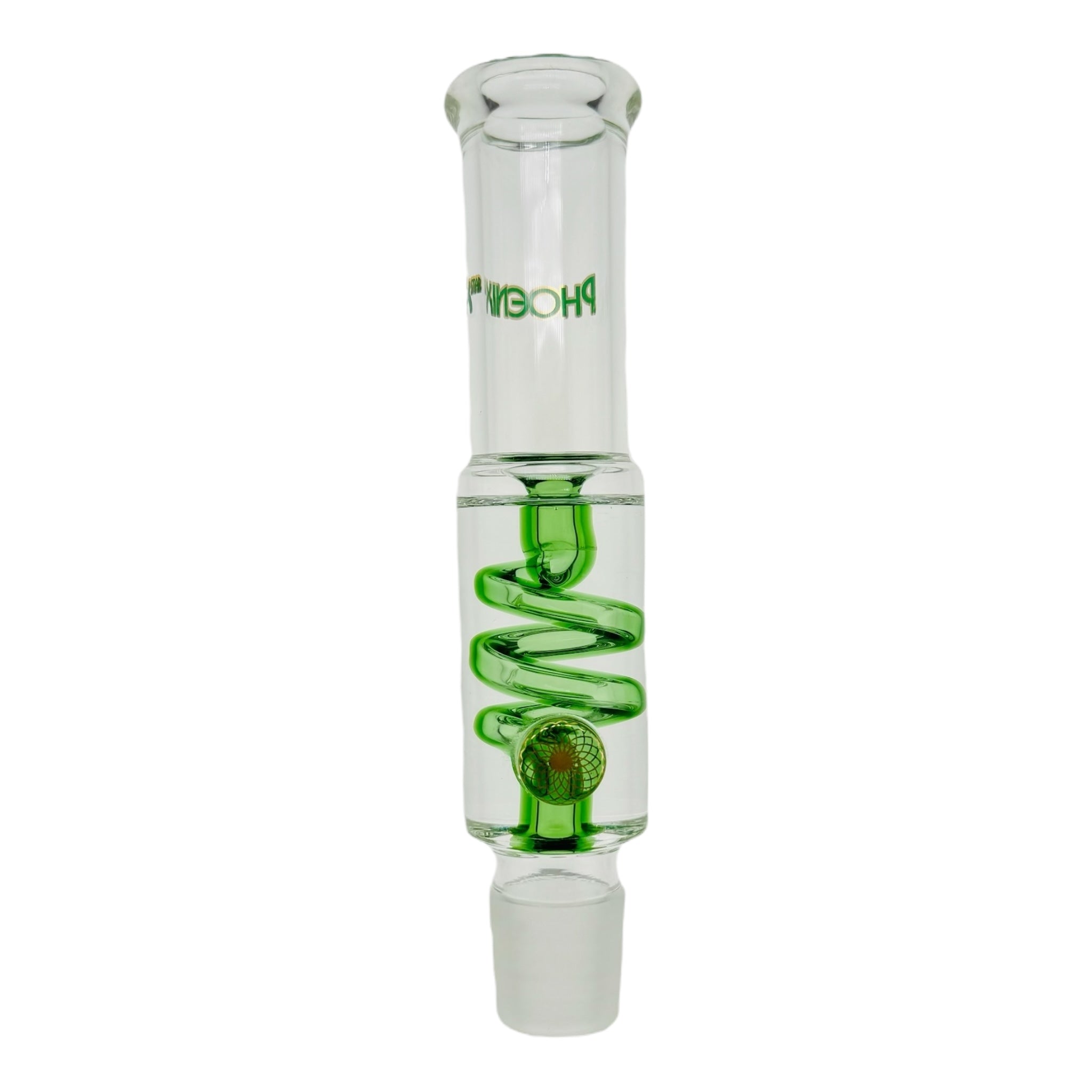 Phoenix Glass Green Bong With Glycerin Coil